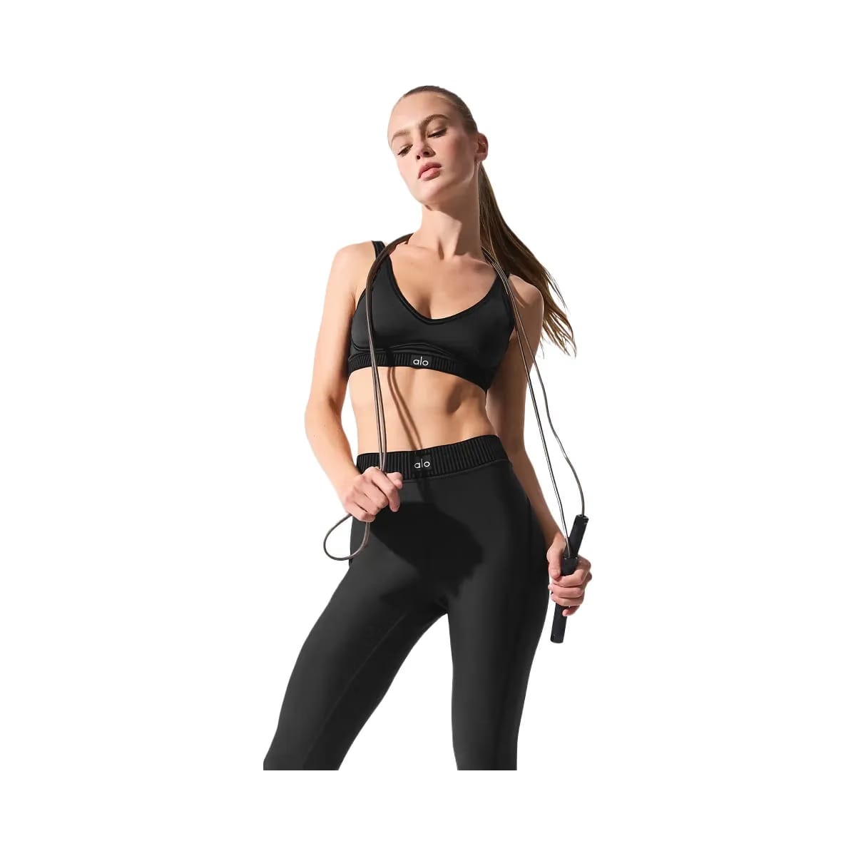 Alo Women's Airlift Line Up Bra - Black