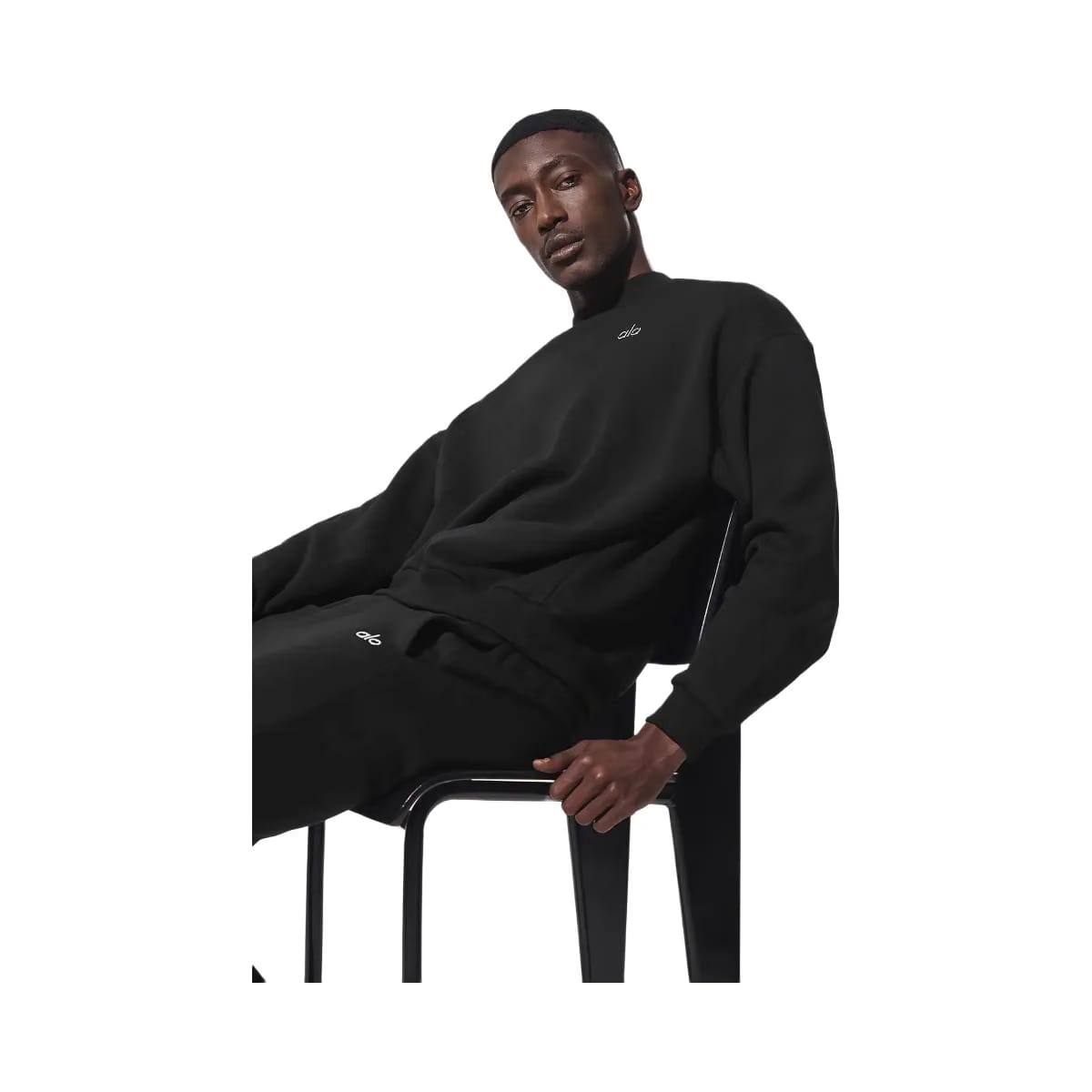Alo Accolade Crew Neck Pullover - Black