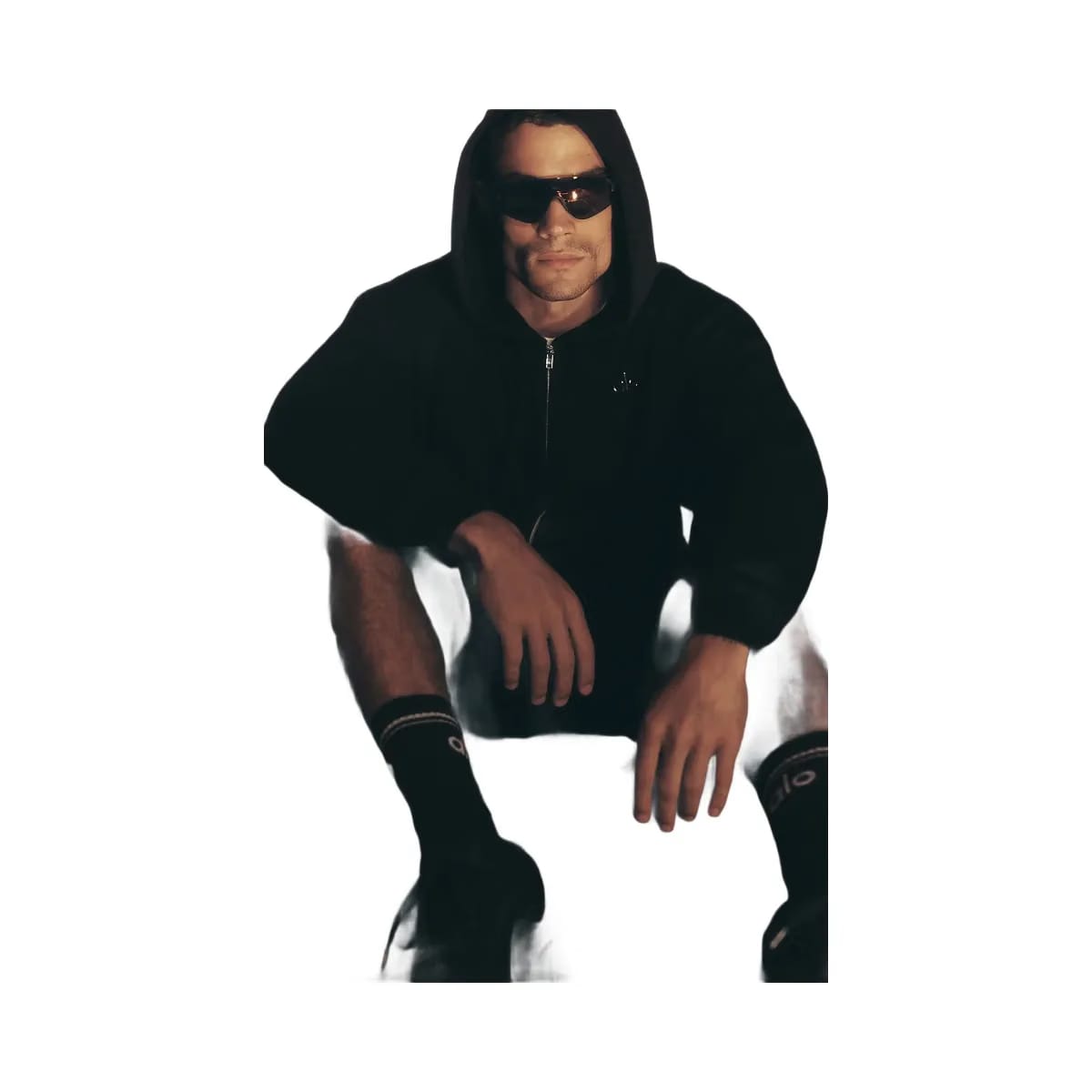 Alo Accolade Full Zip Hoodie - Black