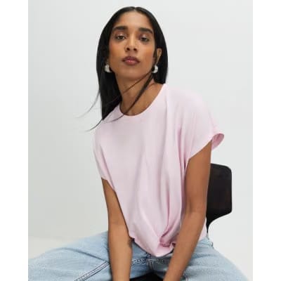 Pink Twist Front T-Shirt
