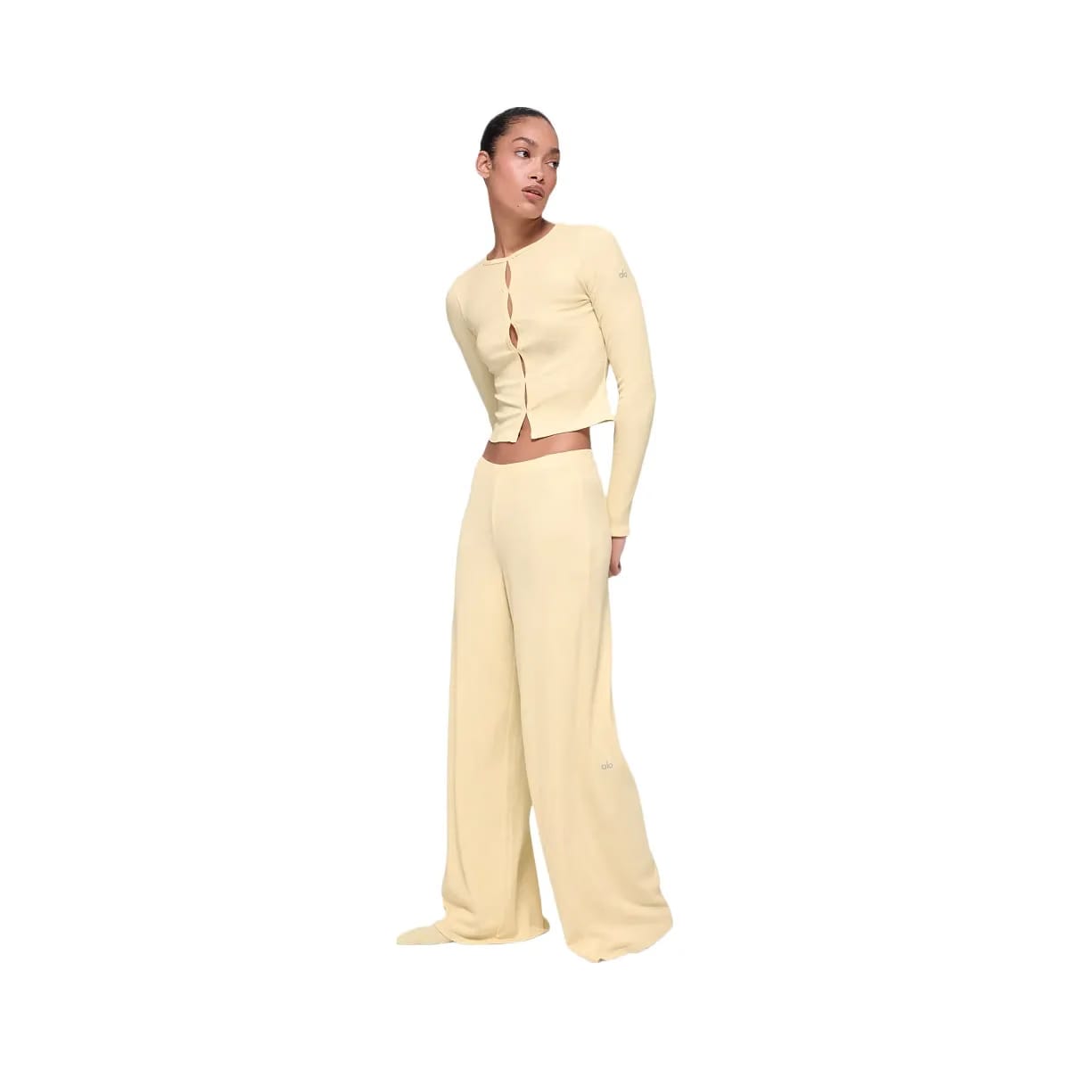 Alo Women's Dreamlight Long Sleeve Top - Candlelight Yellow