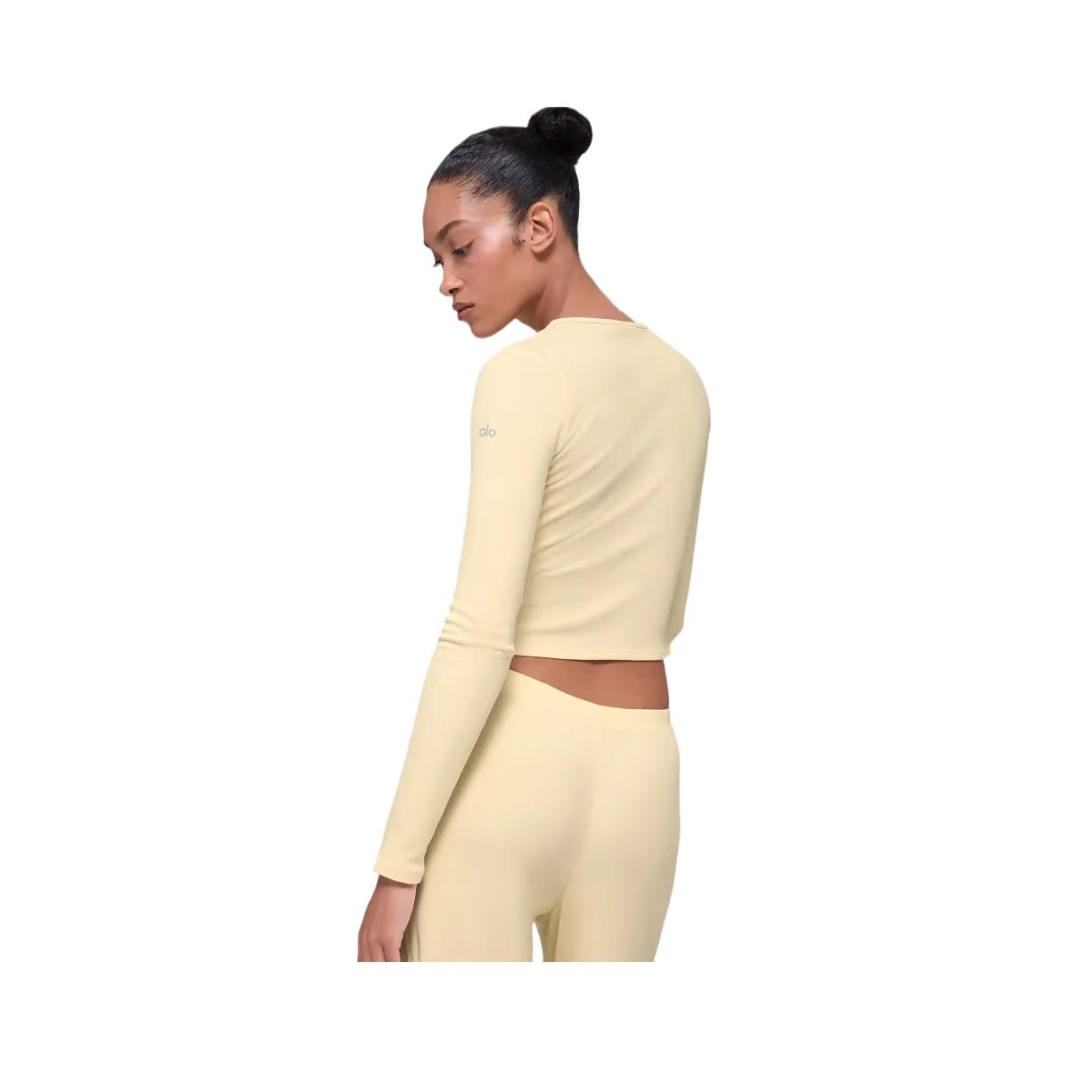 Alo Women's Dreamlight Long Sleeve Top - Candlelight Yellow