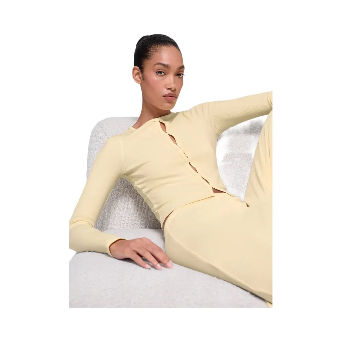 Alo Women's Dreamlight Long Sleeve Top - Candlelight Yellow