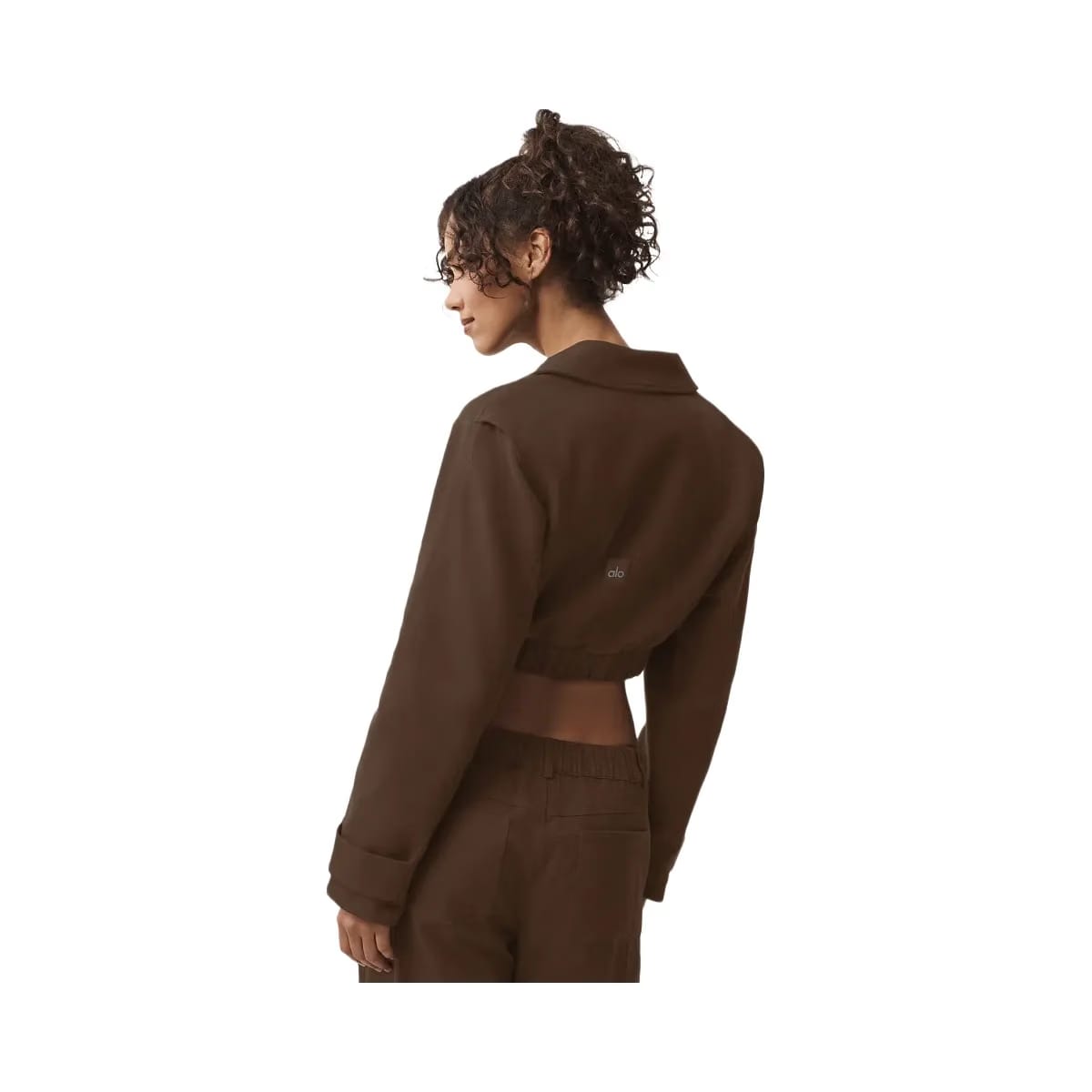 Alo Women's Cropped Cosmopolitan Jacket - Espresso