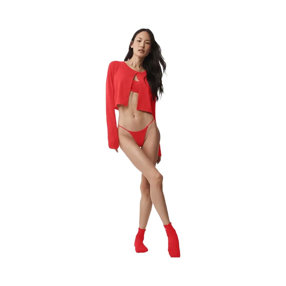 Alo Women's Airmesh Venus Bralette - Bright Red