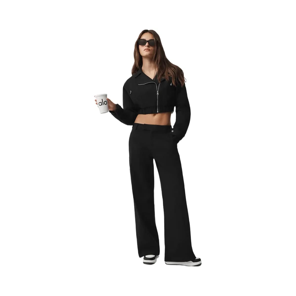 Alo Women's High Road Straight Leg Pant - Black