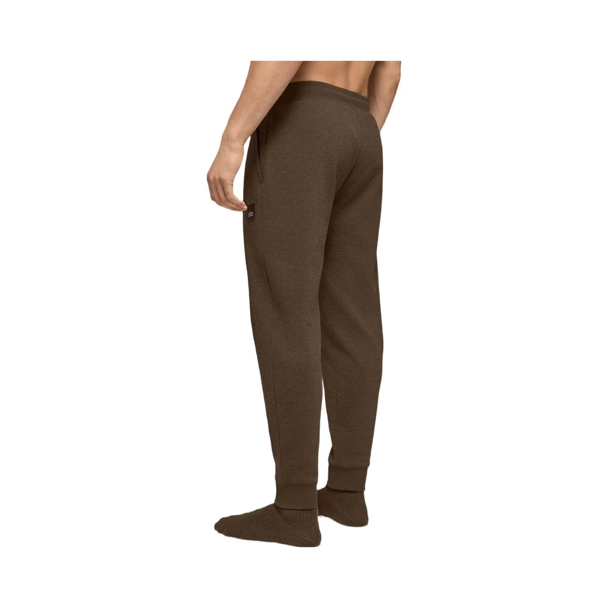 Alo Men's Waffle Lounge Jogger - Espresso