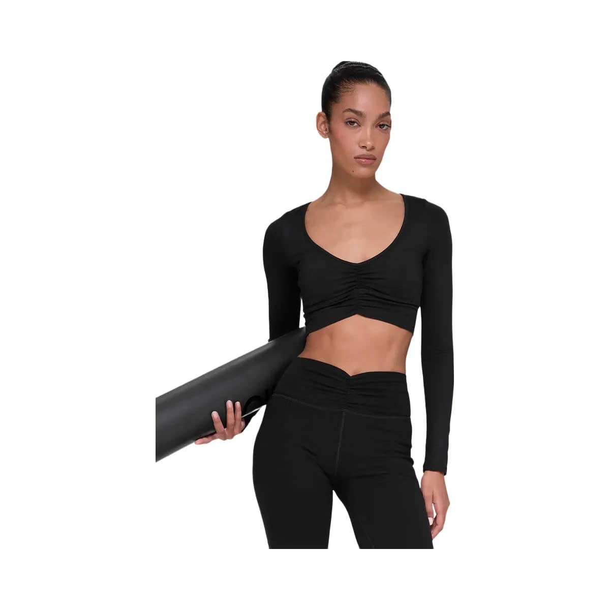 Alo Women's soft Intuition Long Sleeve Bra - Black
