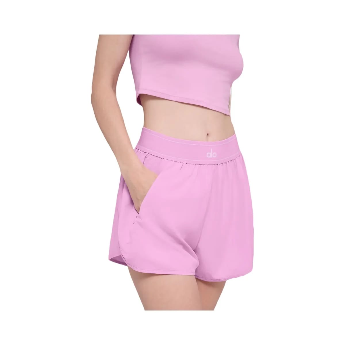 Alo Women's Match Point Short - Candy Heart Pink