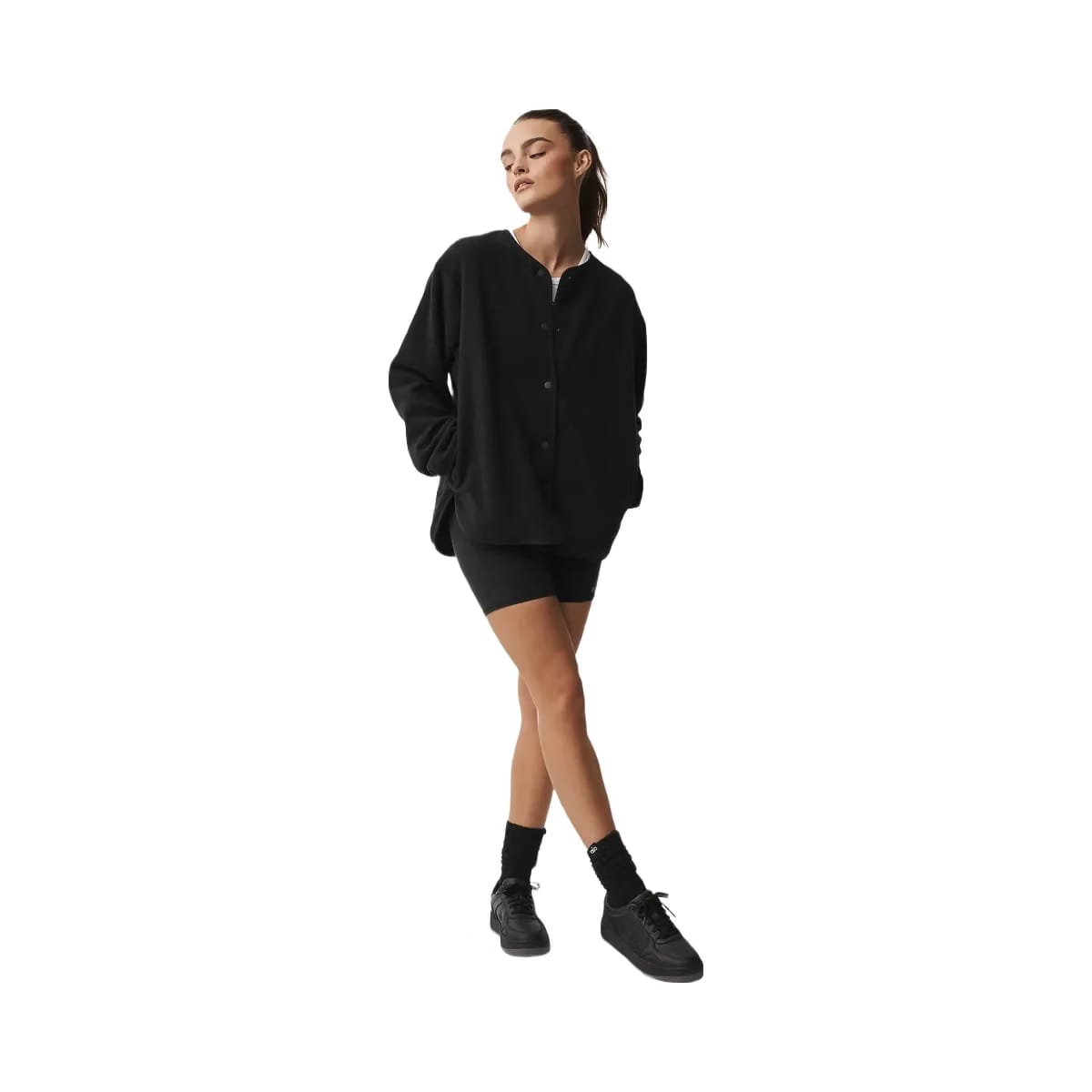 Alo Women's Polar Fleece Take Note Jacket - Black