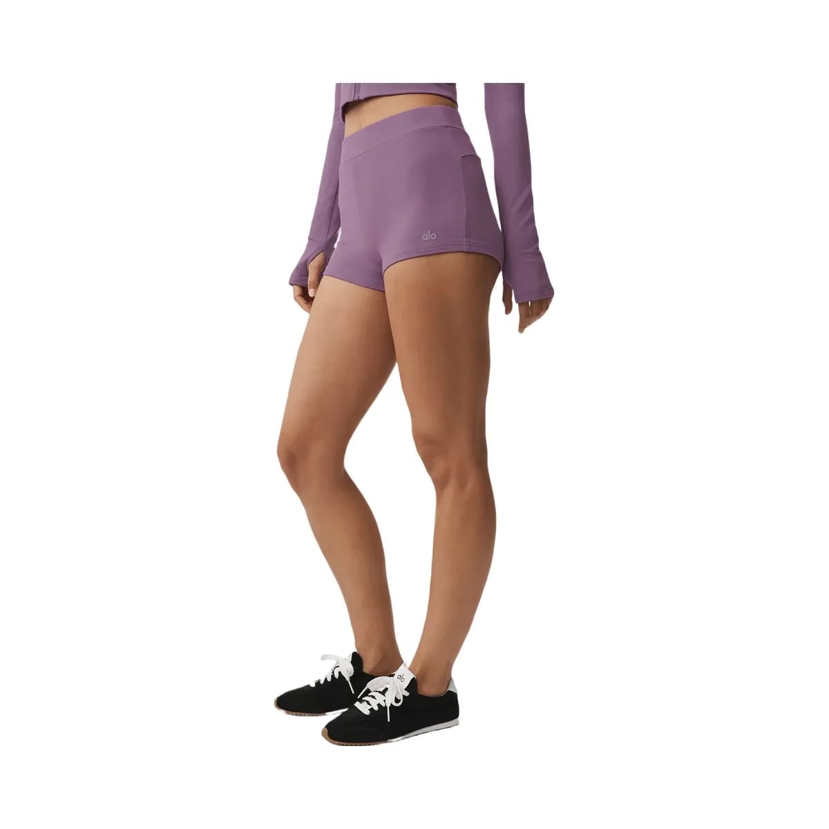 Alo Women's Sway My Way Micro Short - Plum Kiss