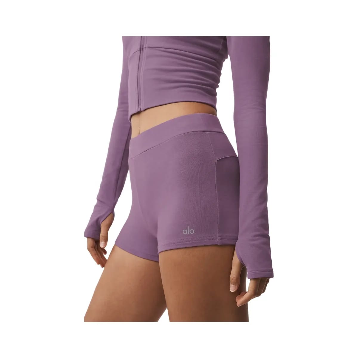 Alo Women's Sway My Way Micro Short - Plum Kiss