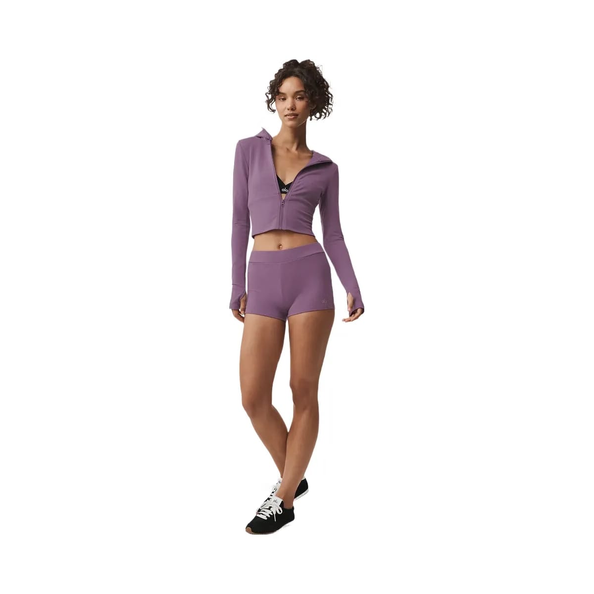 Alo Women's Sway My Way Micro Short - Plum Kiss