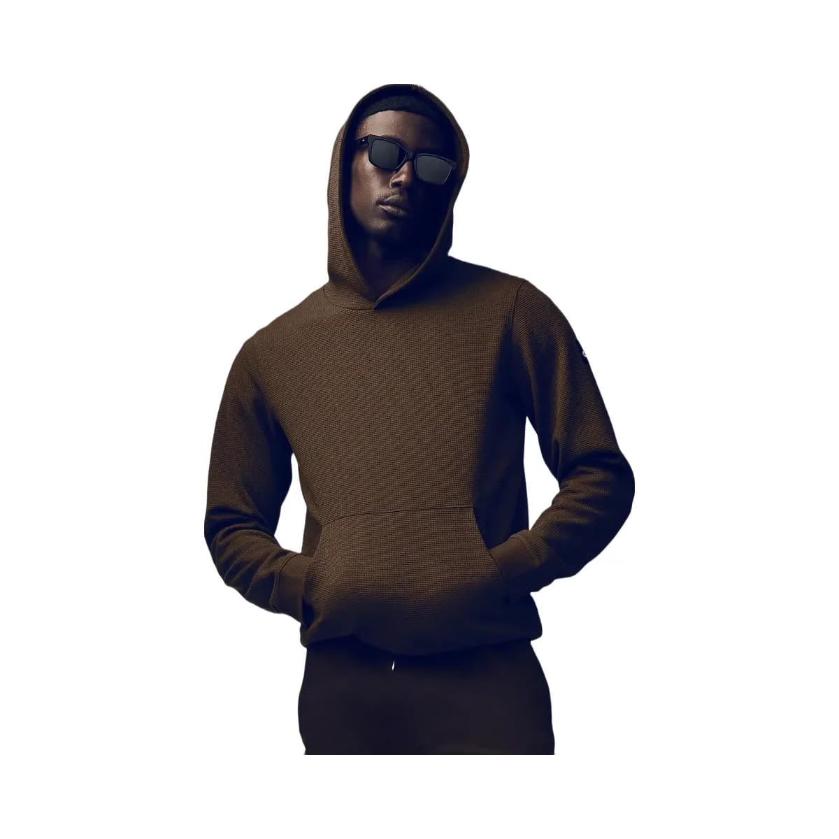 Alo Men's Waffle Lounge Hoodie - Espresso