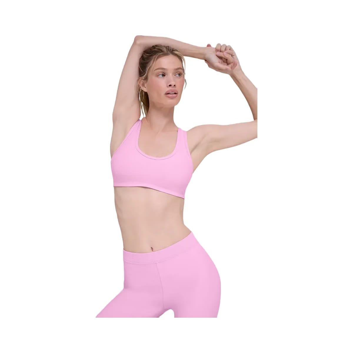 Alo Women's soft Center Stage Bra - Candy Heart Pink