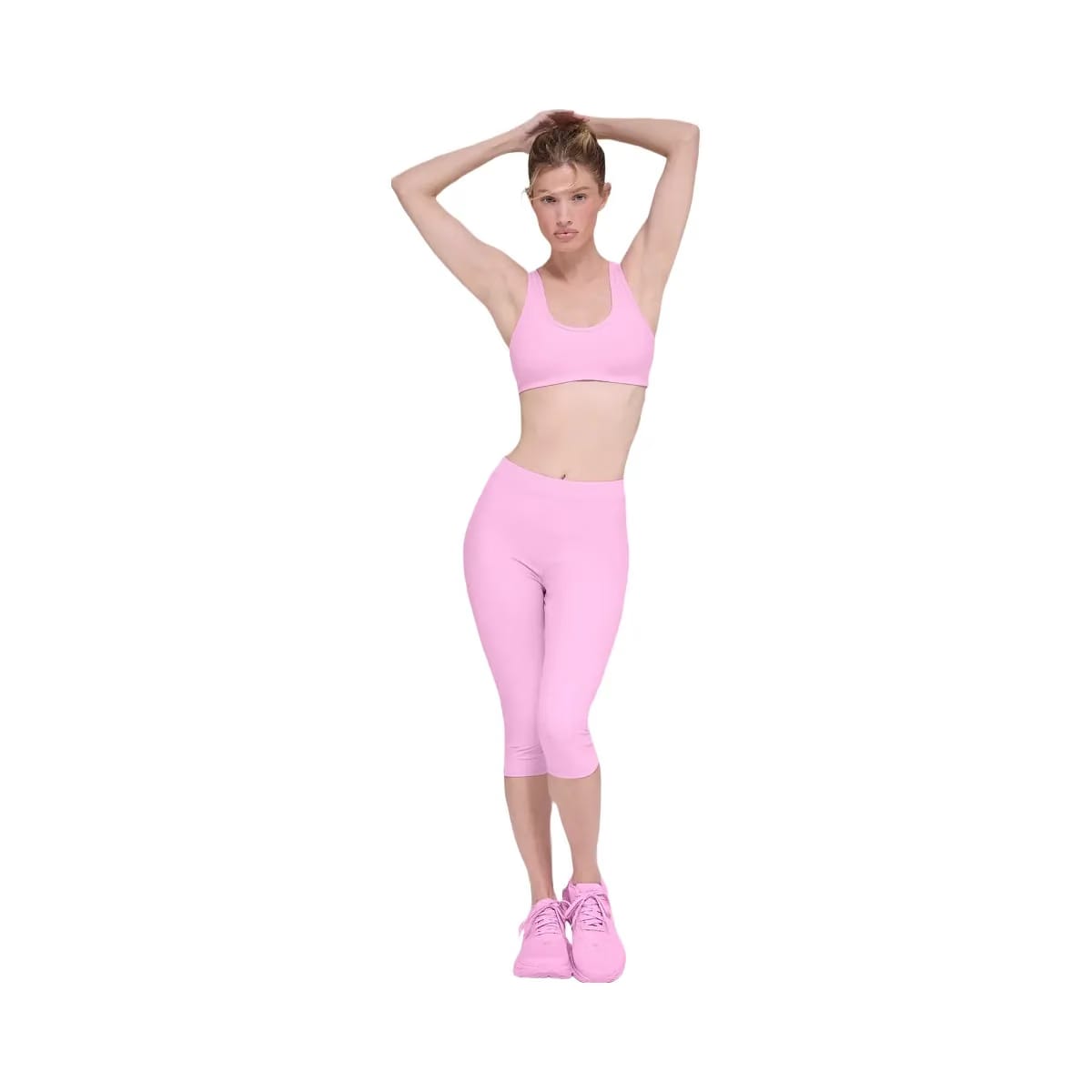 Alo Women's soft Center Stage Bra - Candy Heart Pink