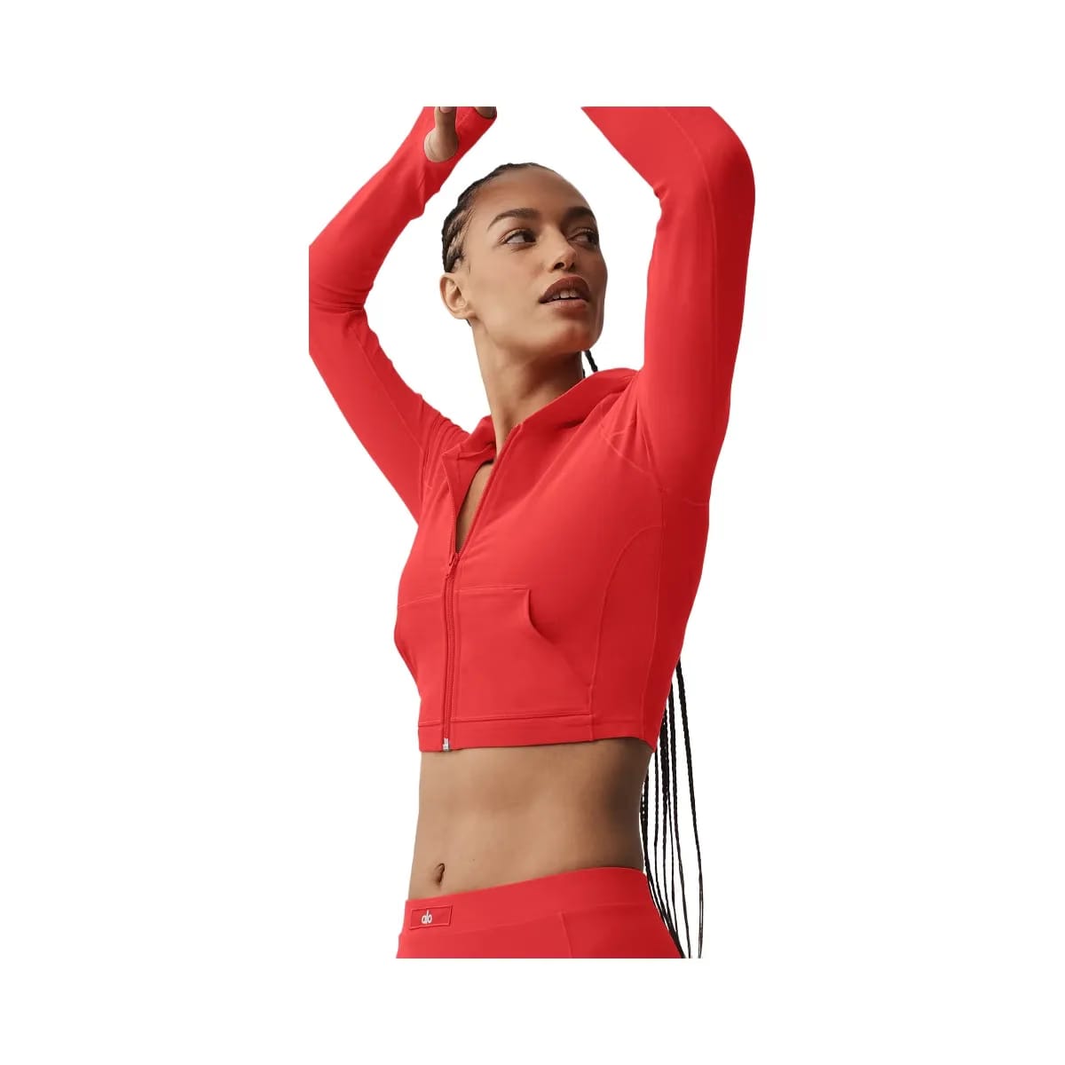 Alo Women's soft Sincere Fitted Jacket - Bright Red