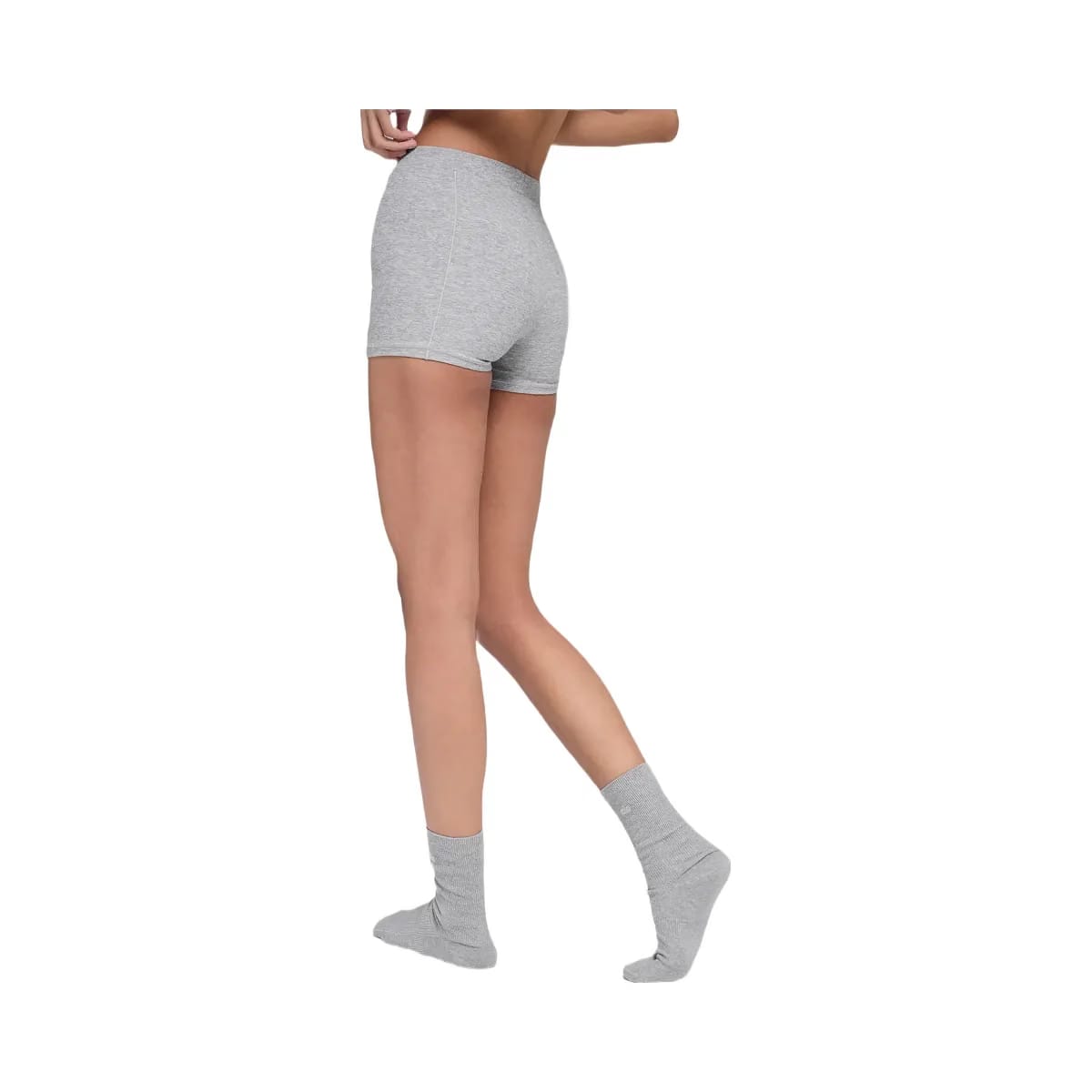 Alo Women's soft Sincere Micro Short - Athletic Heather Grey