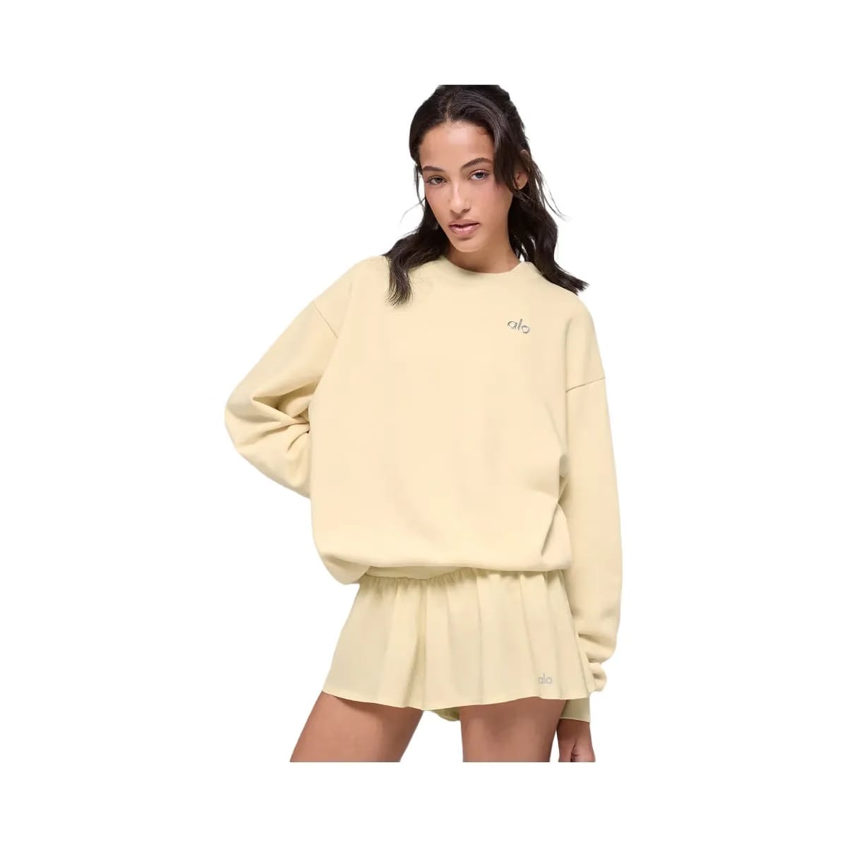 Alo Accolade Crew Neck Pullover - Candlelight Yellow