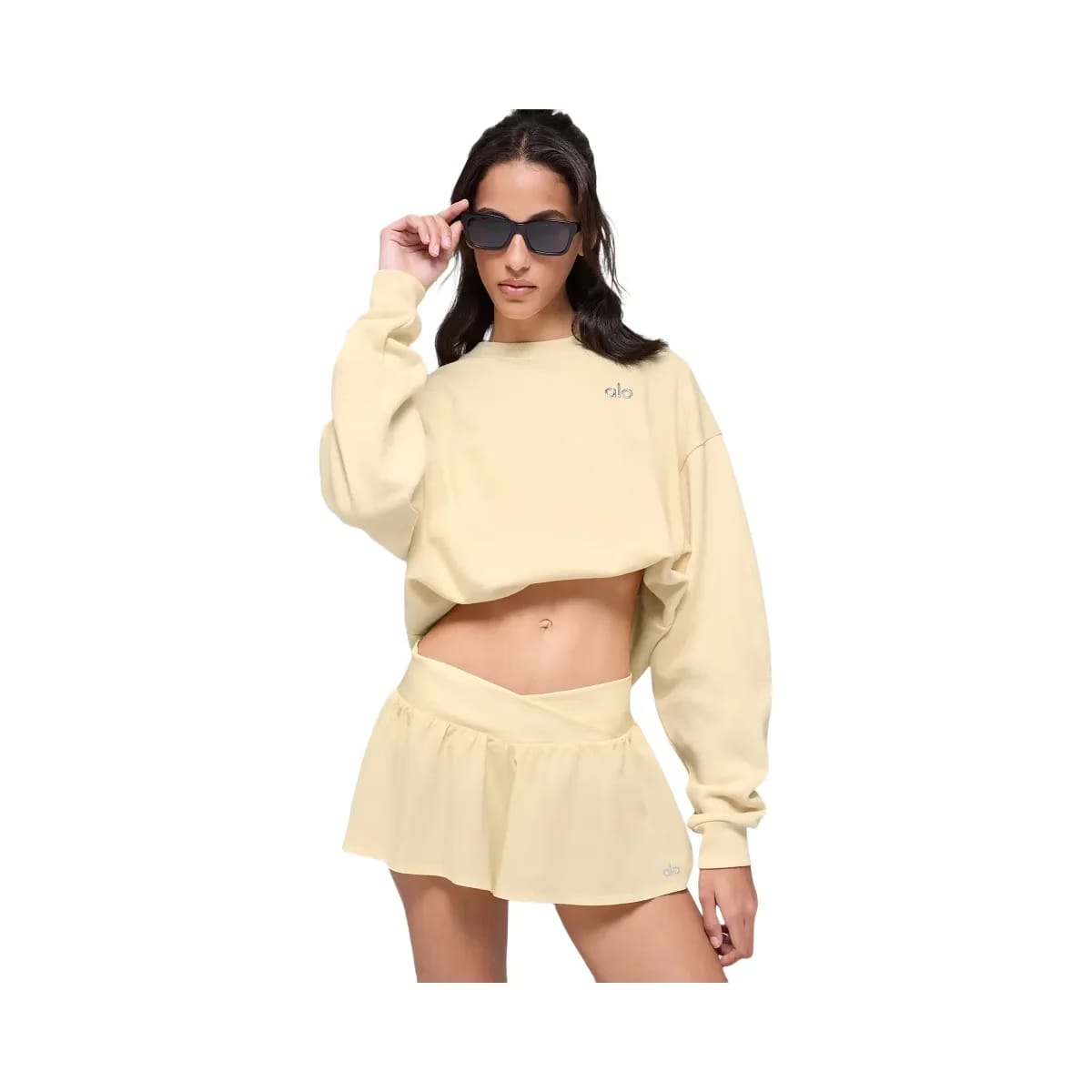 Alo Accolade Crew Neck Pullover - Candlelight Yellow