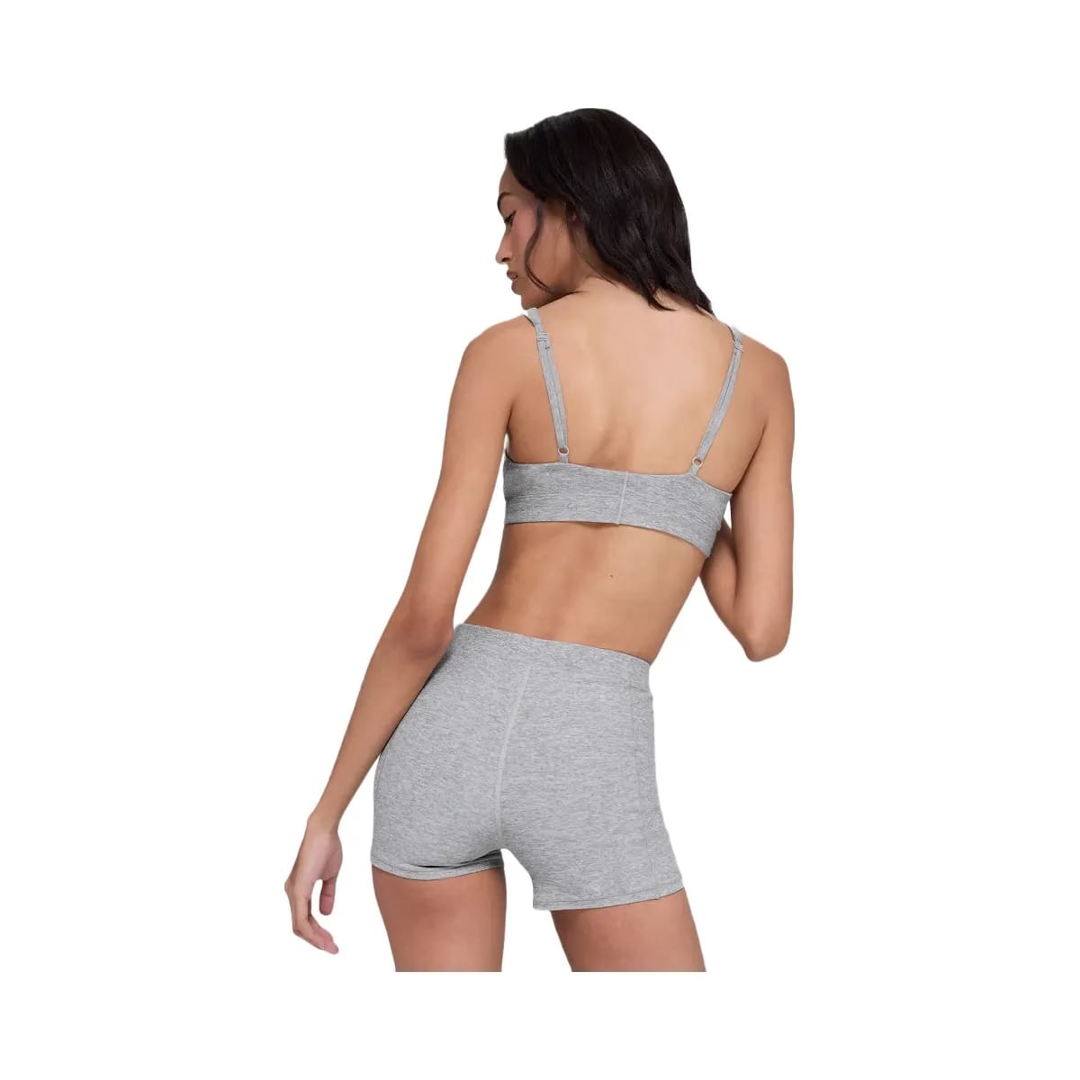 Alo Women's soft Sincere Bra - Athletic Heather Grey