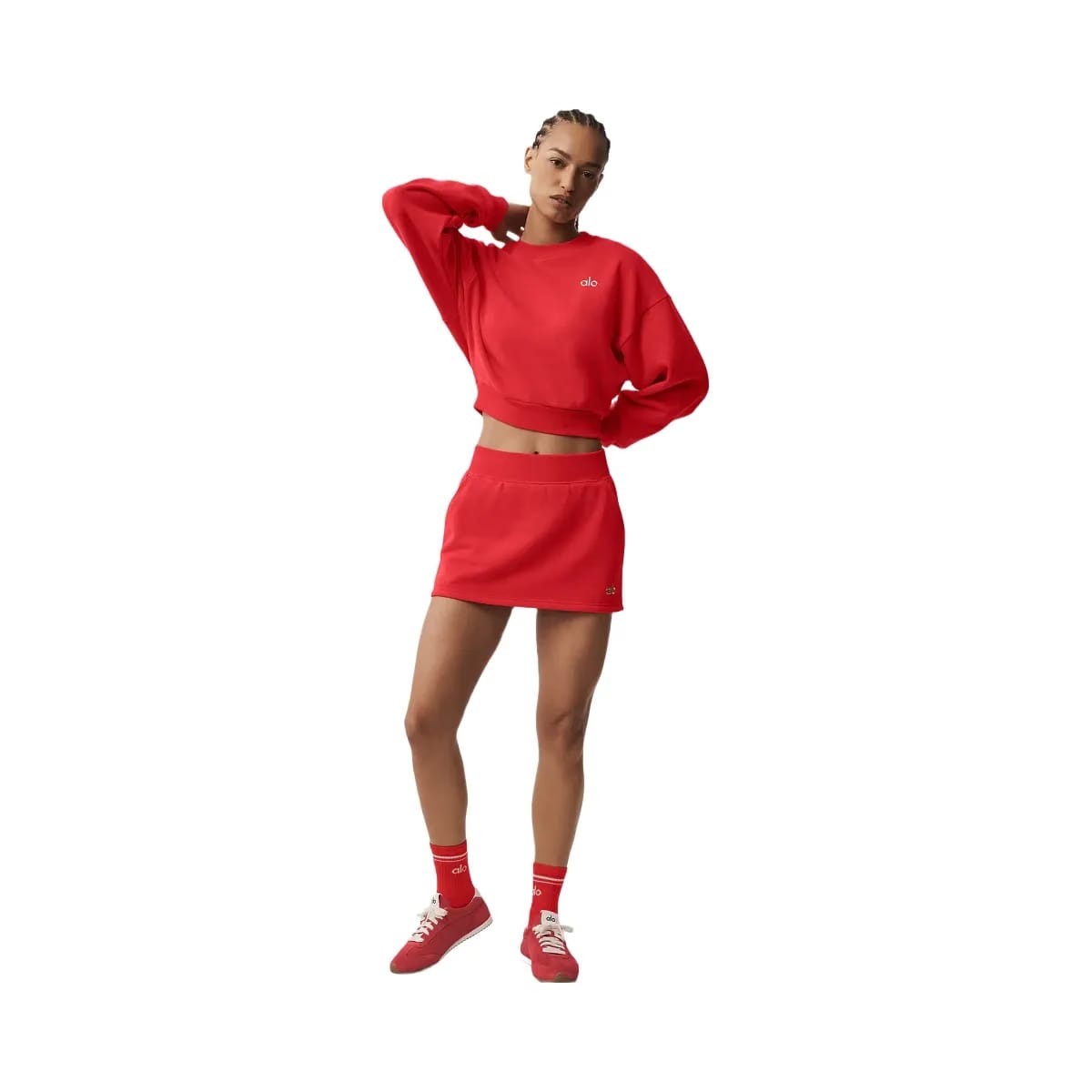 Alo Women's Accolade Skirt - Bright Red