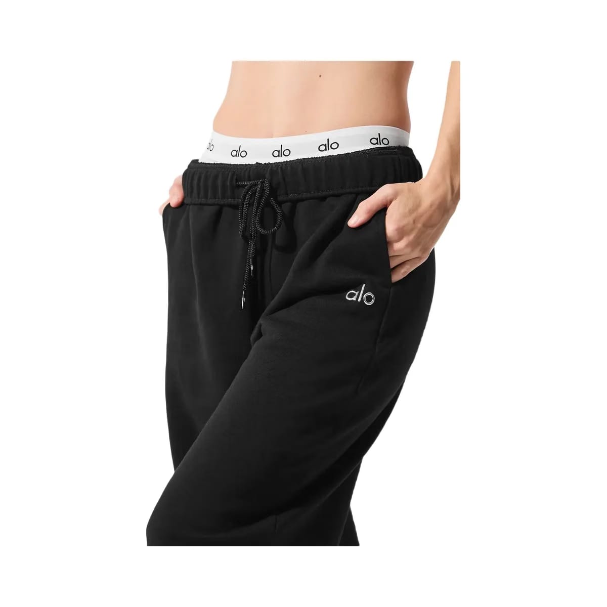 Alo Accolade Straight Leg Sweatpant - Black