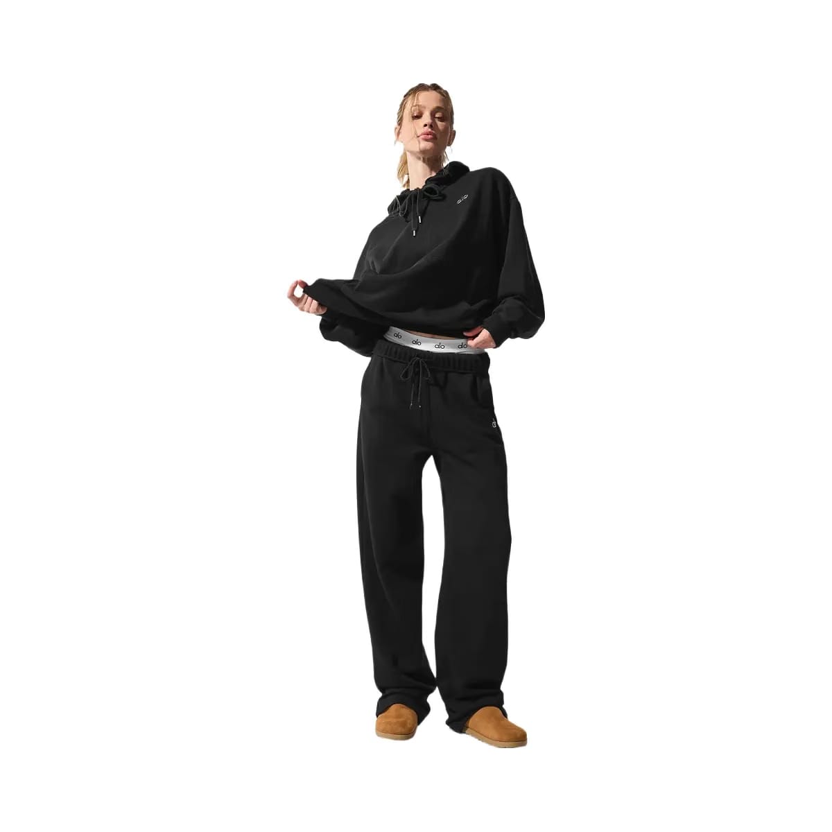 Alo Accolade Straight Leg Sweatpant - Black