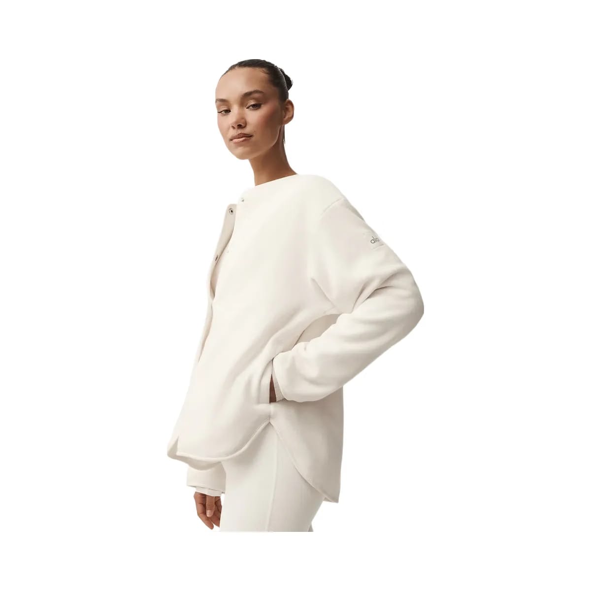 Alo Women's Polar Fleece Take Note Jacket - Ivory