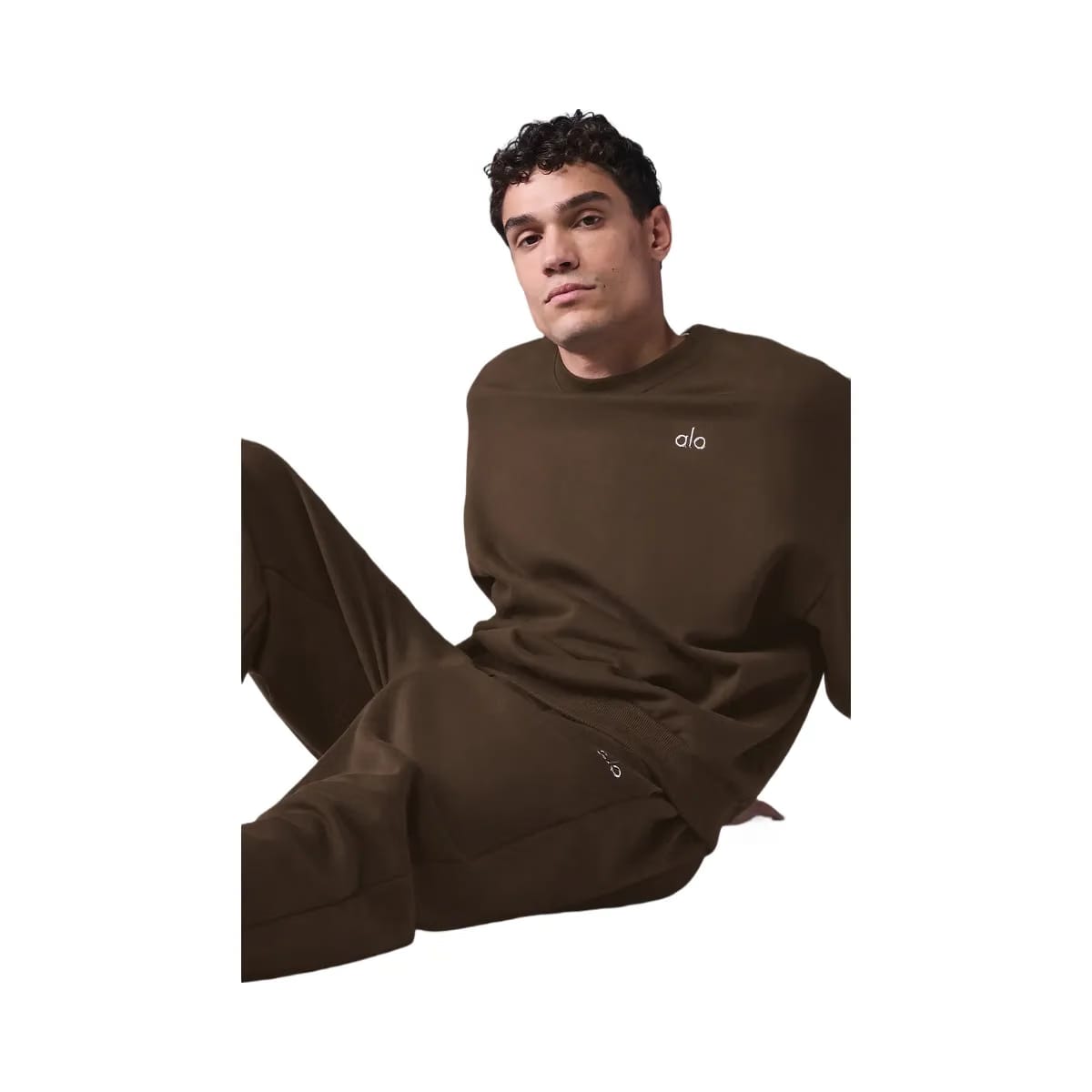 Alo Accolade Crew Neck Pullover - Espresso