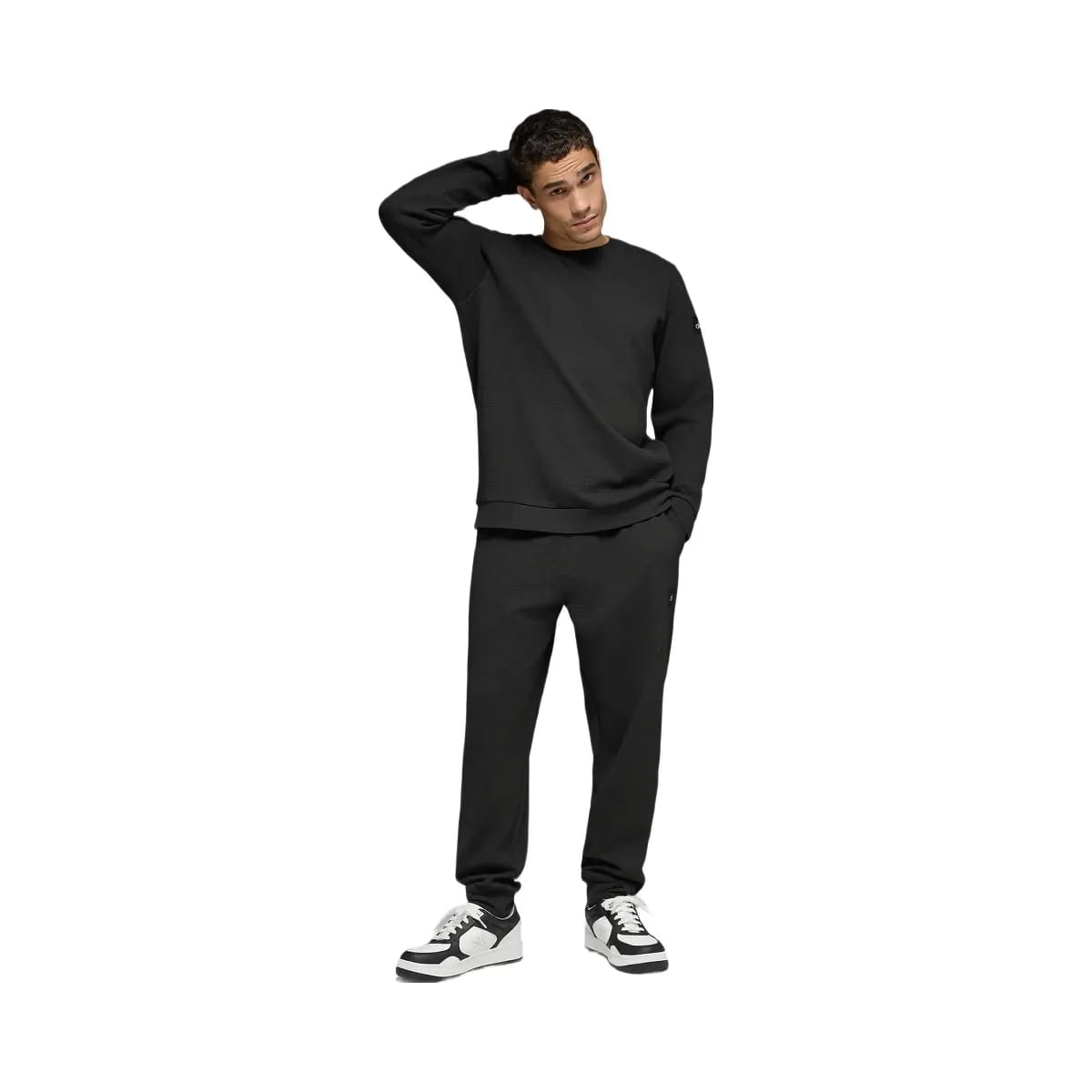 Alo Men's Waffle Lounge Jogger - Black