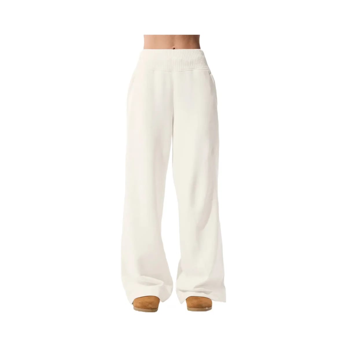 Alo Women's Serenity Wide Leg Sweatpant - Ivory