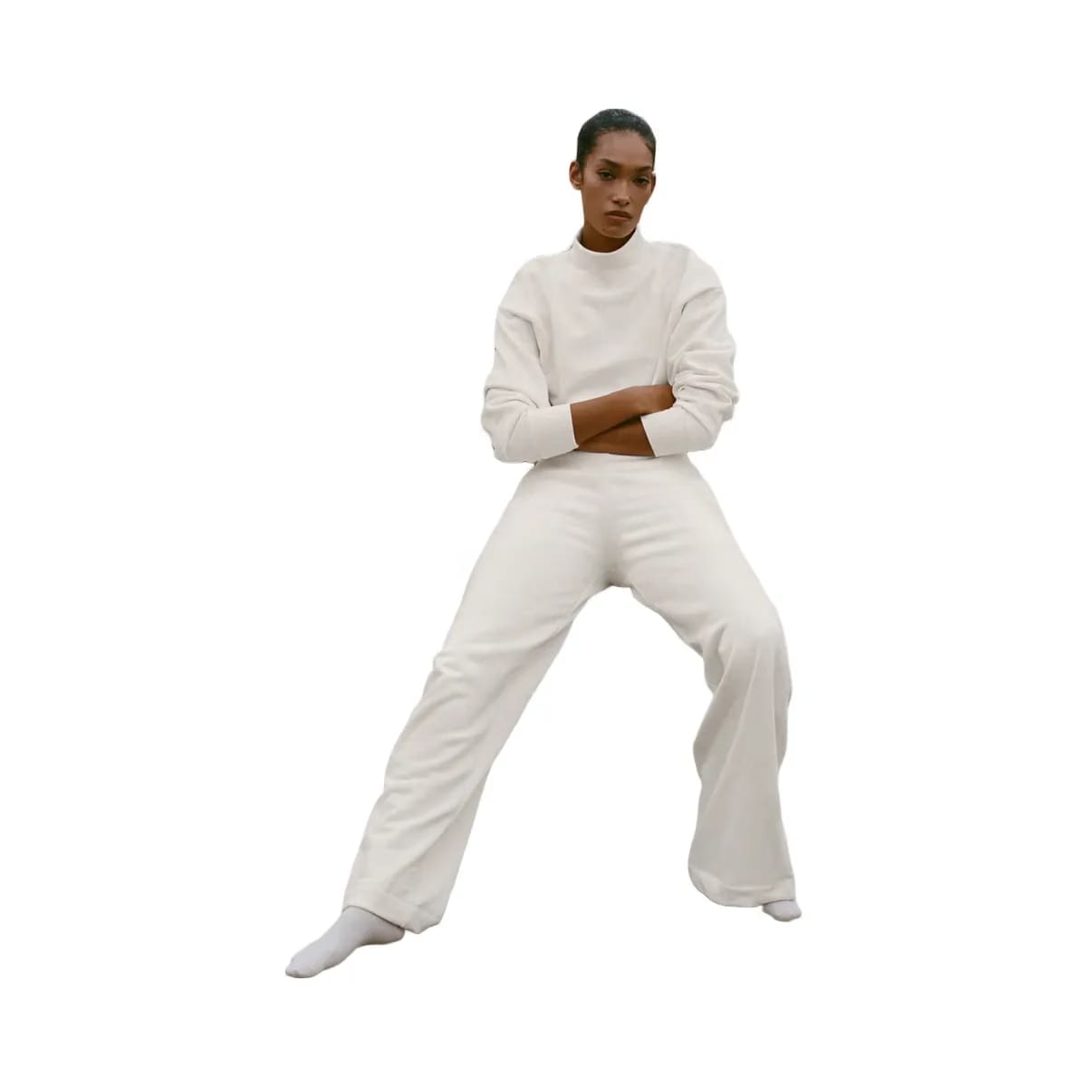 Alo Women's Serenity Wide Leg Sweatpant - Ivory