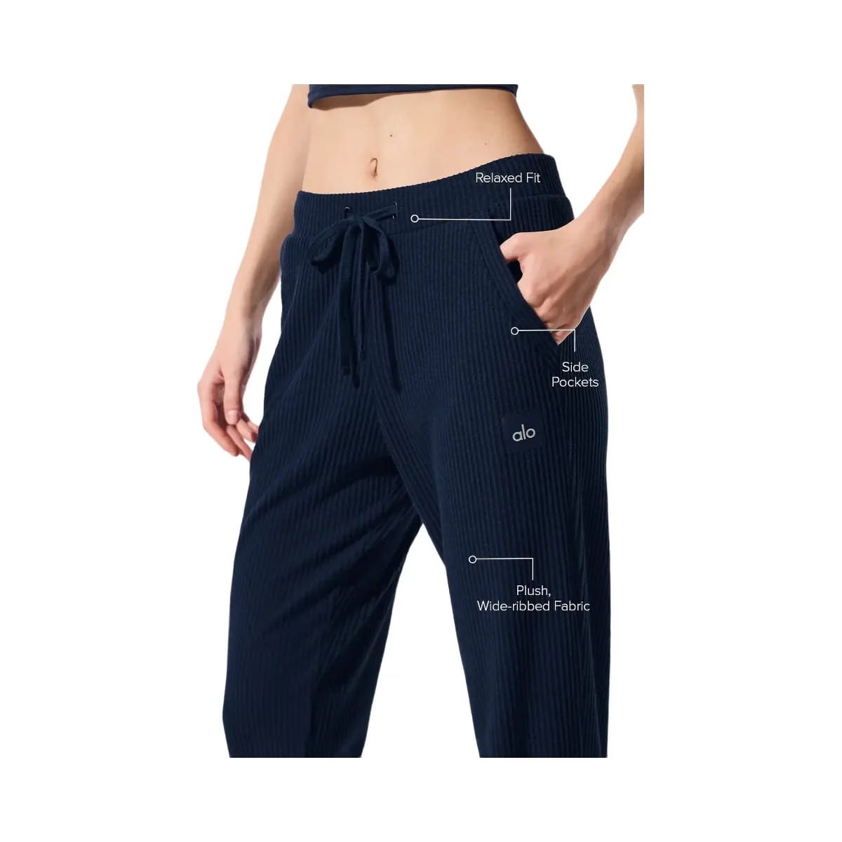 Alo Women's Muse Sweatpant - Navy