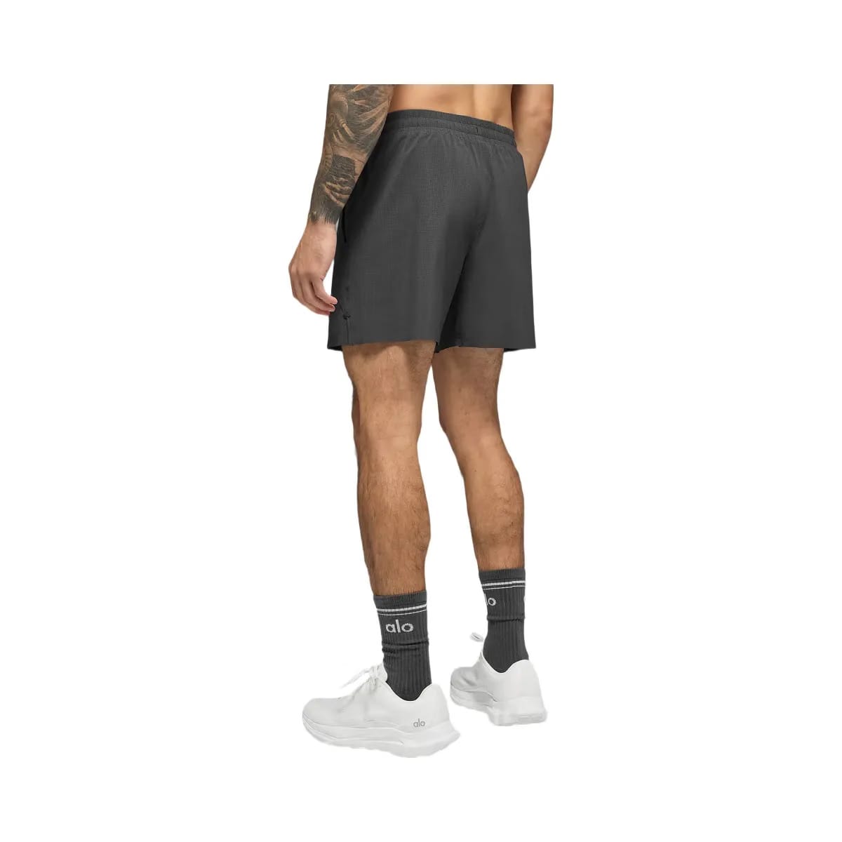 Alo Men's 5" Traction Running Short - Anthracite