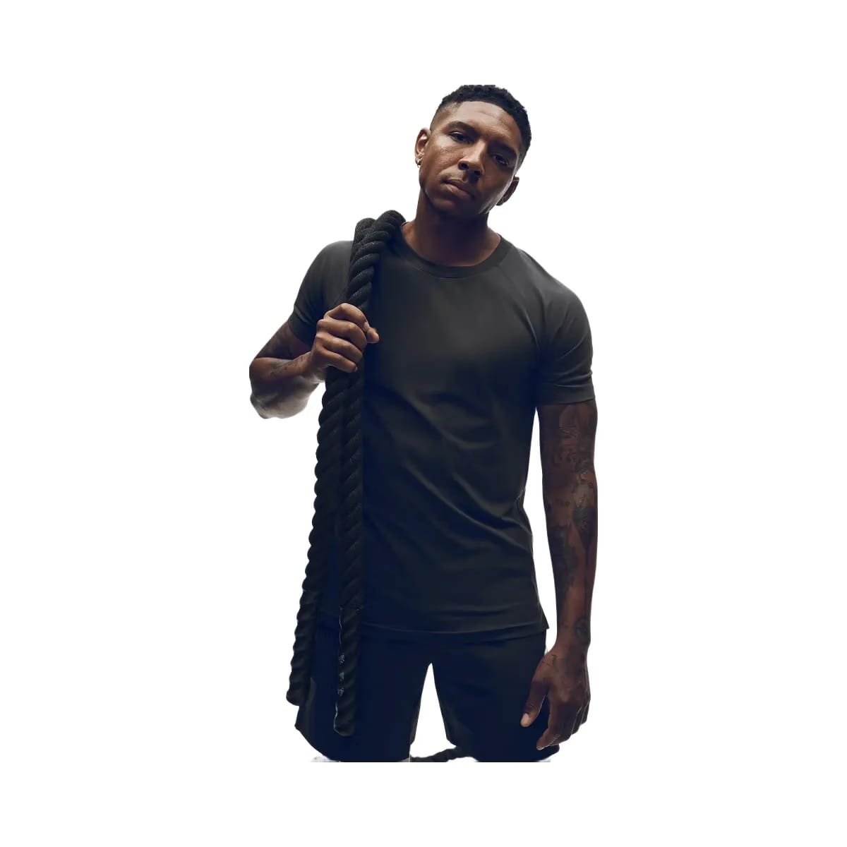 Alo Men's Vapor Crewneck Short Sleeve - Anthracite