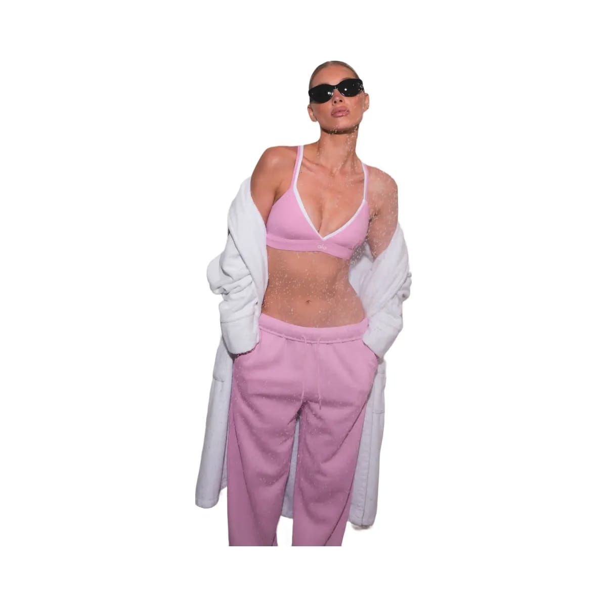 Alo Accolade Straight Leg Sweatpant - Candy Heart Pink