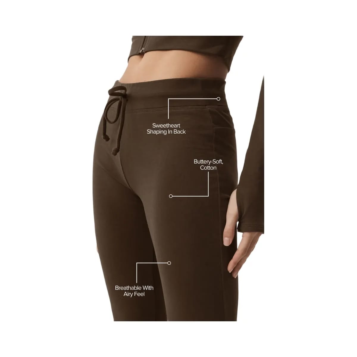 Alo Women's Sway Bootcut Sweatpant - Espresso