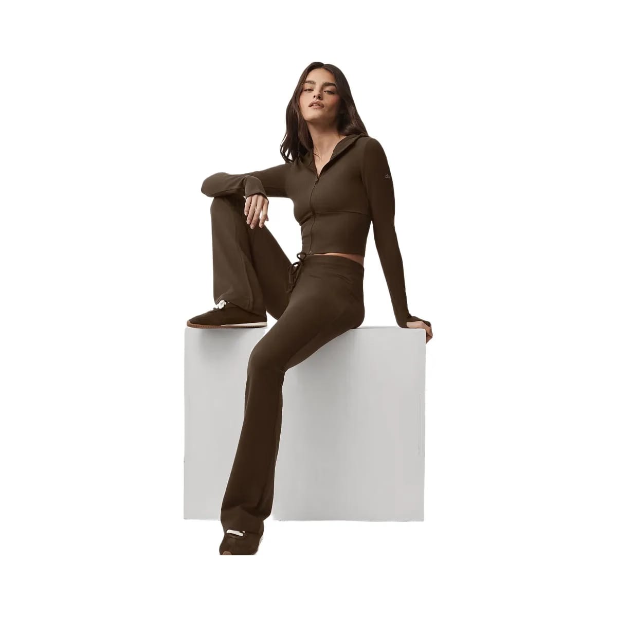 Alo Women's Sway Bootcut Sweatpant - Espresso