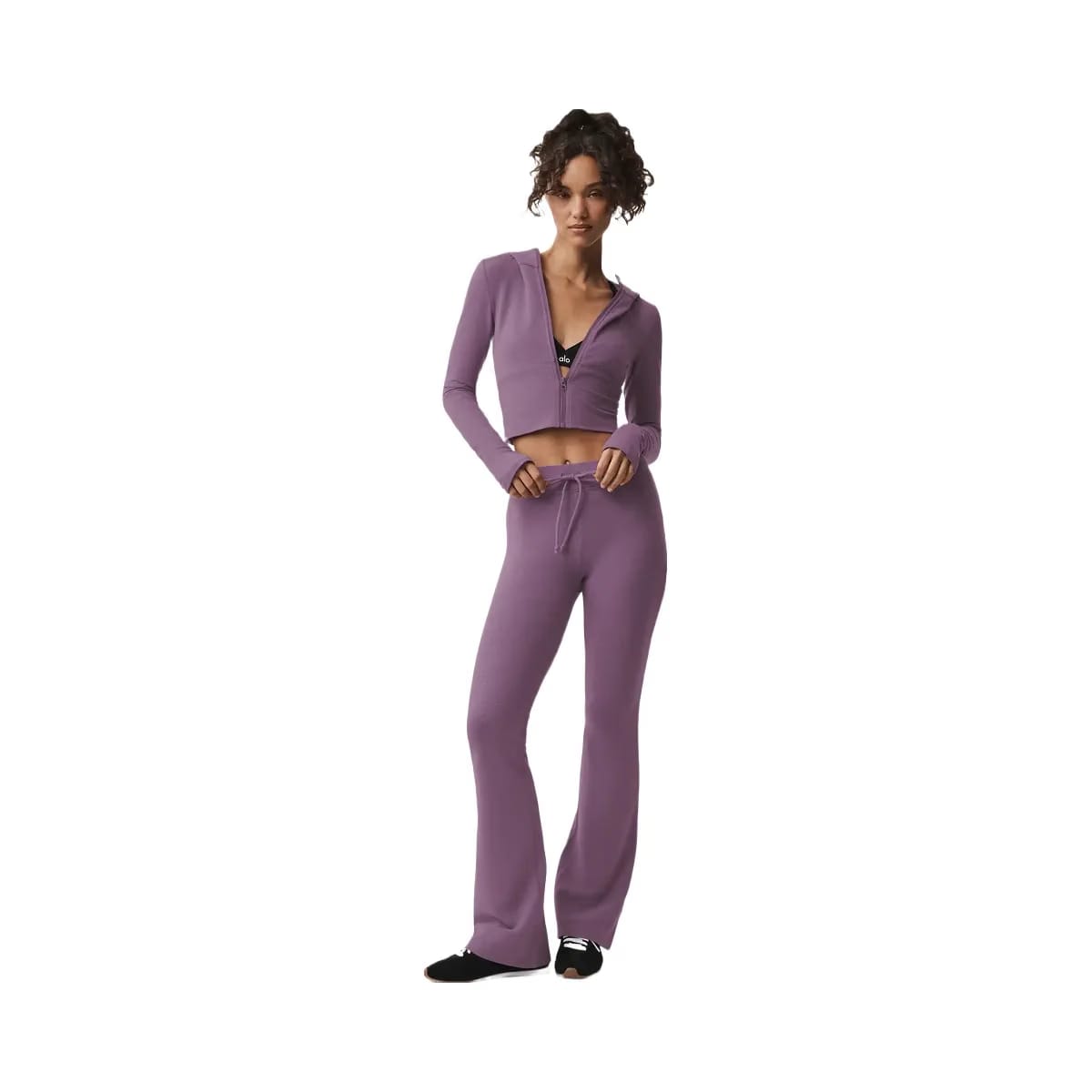 Alo Women's Sway Bootcut Sweatpant - Plum Kiss