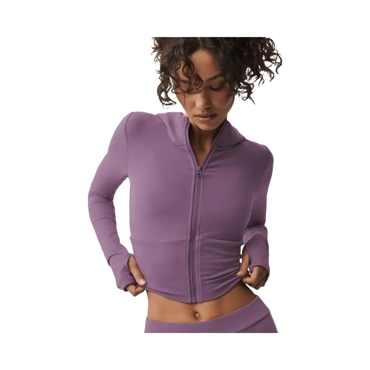 Alo Women's Sway Full Zip Hoodie - Plum Kiss