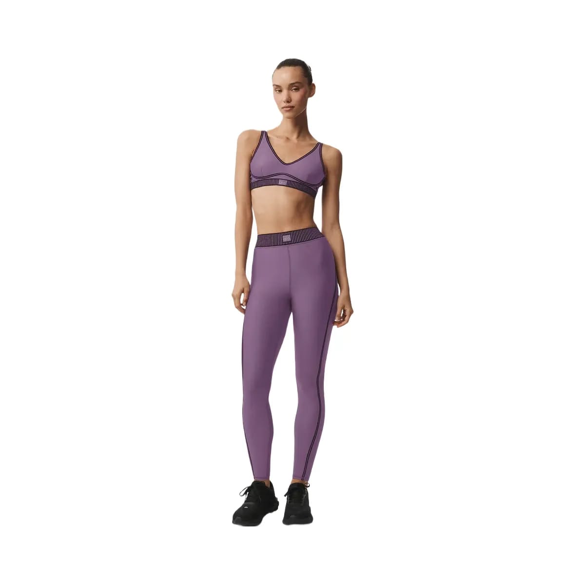 Alo Women's Airlift Line Up Bra - Plum Kiss