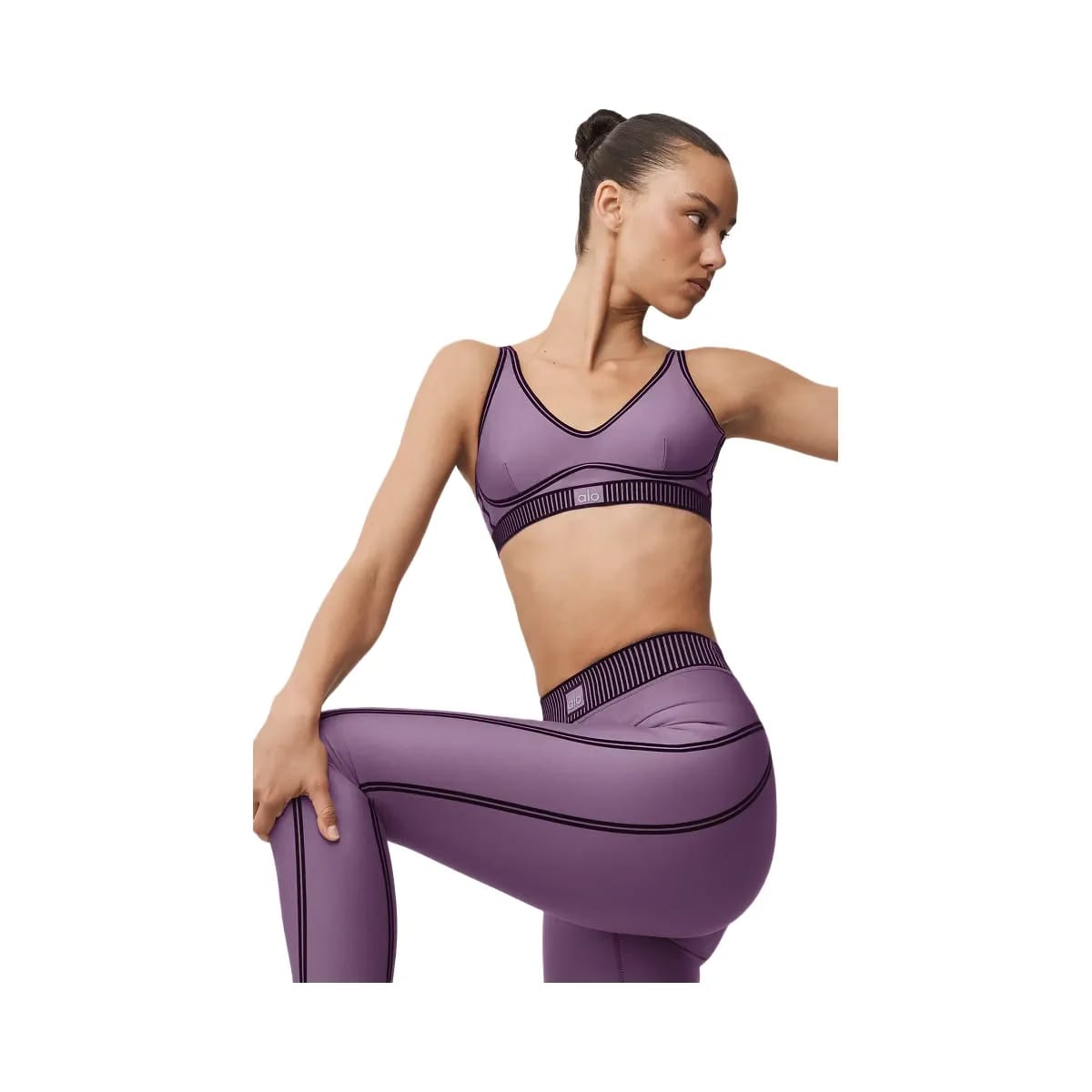 Alo Women's Airlift Line Up Bra - Plum Kiss