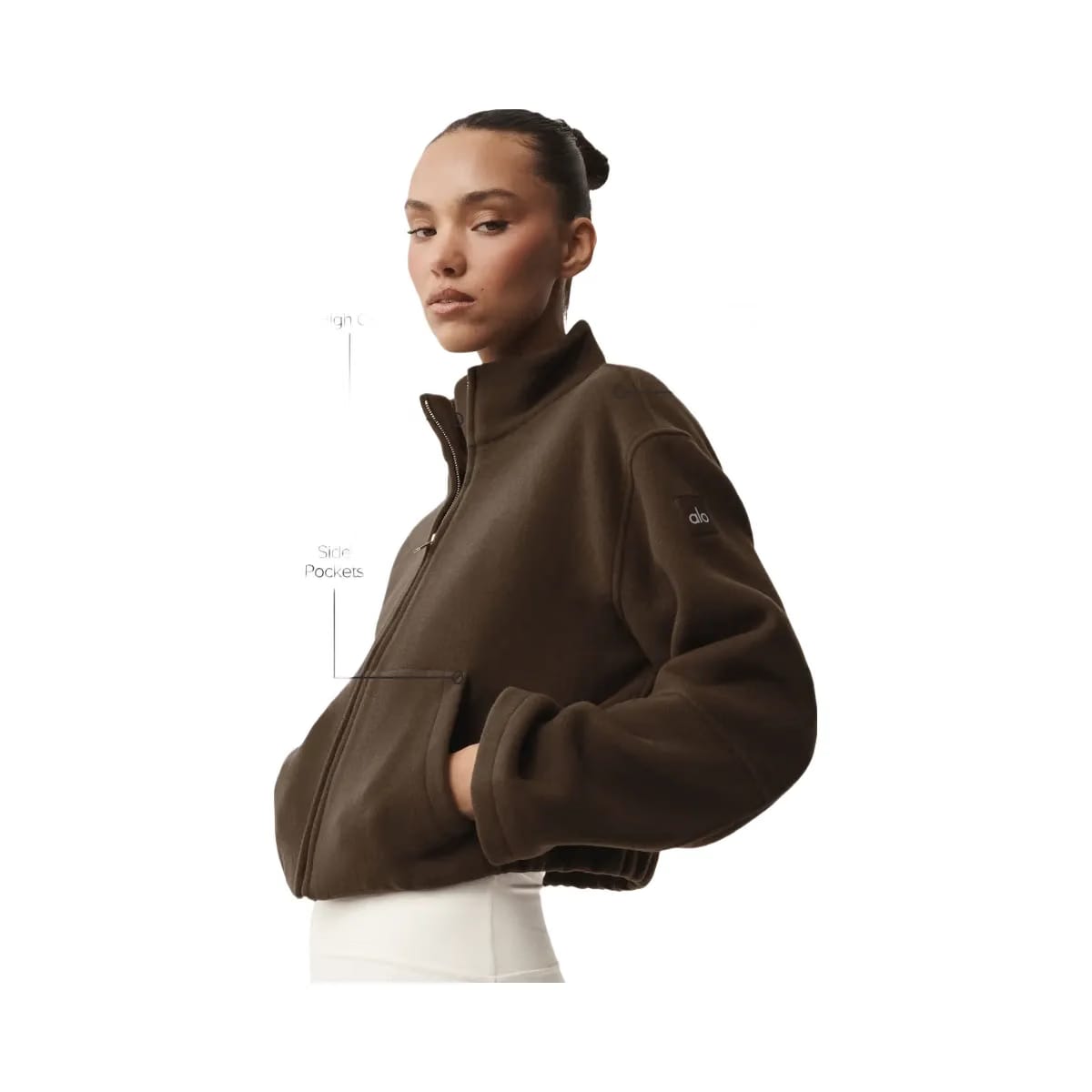 Alo Women's Double Face Wool City Girl Jacket - Espresso