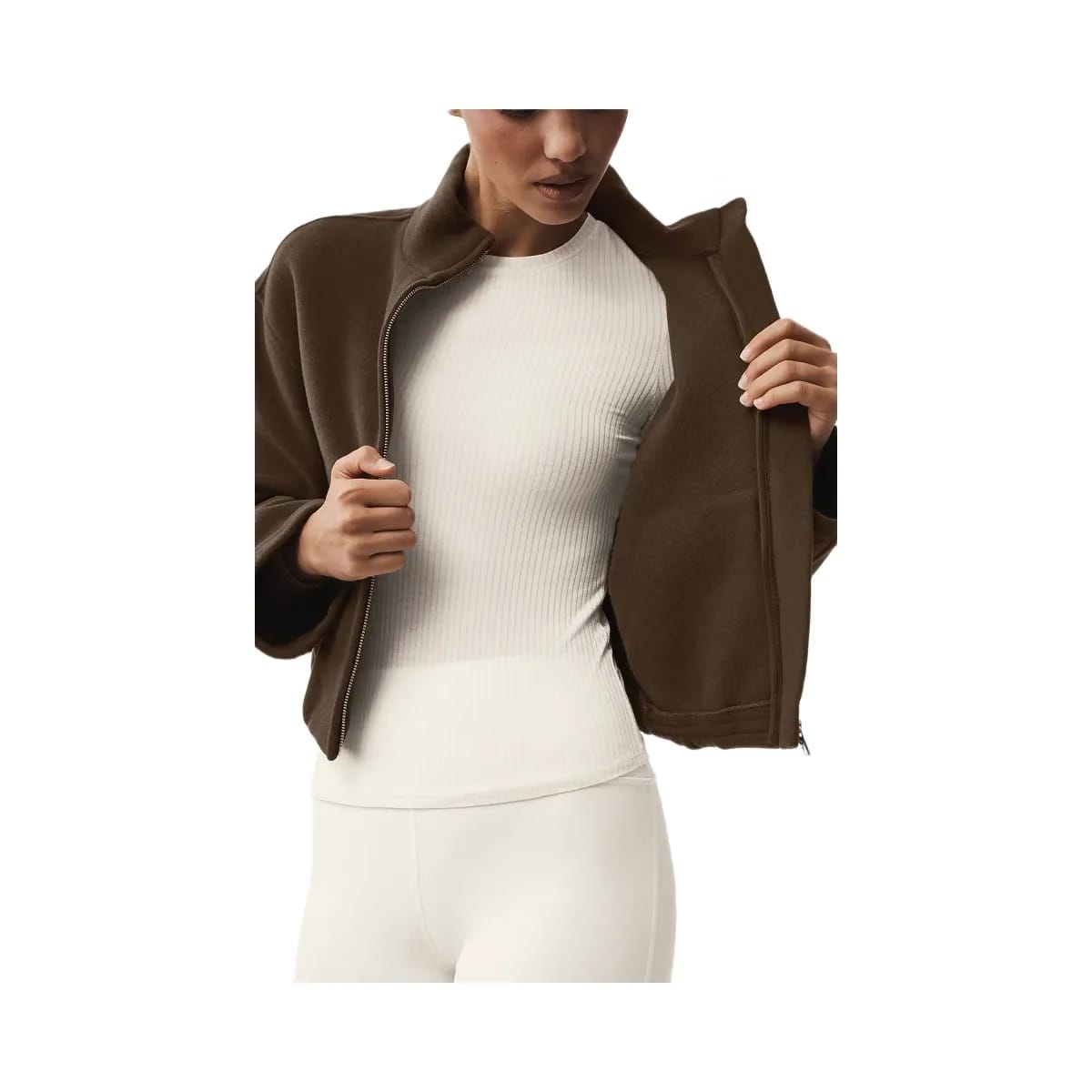 Alo Women's Double Face Wool City Girl Jacket - Espresso