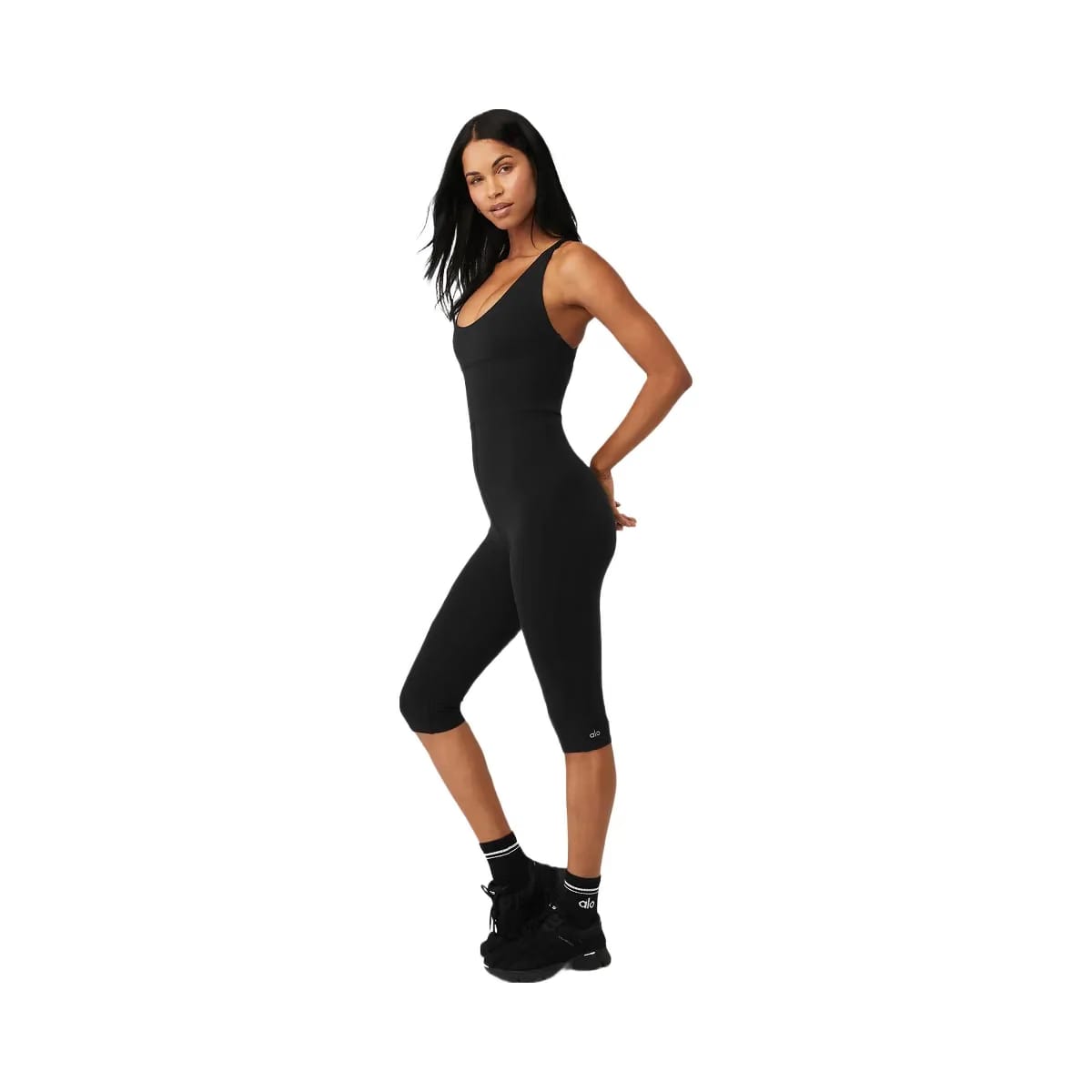 Alo Women's Airbrush Physique Onesie - Black