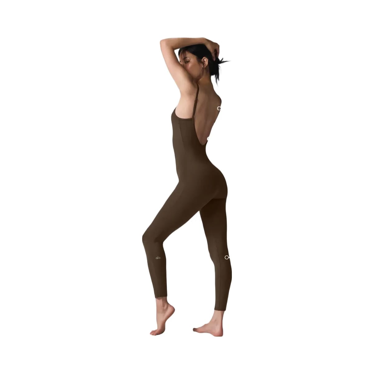 Alo Women's Airbrush One And Done Onesie - Espresso