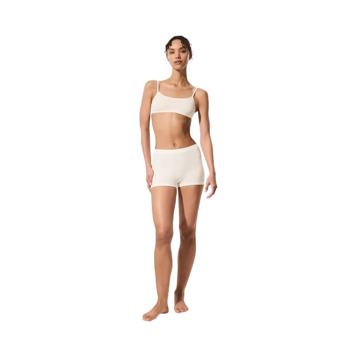 Alo Women's Sheer Glow Boyshort - Ivory