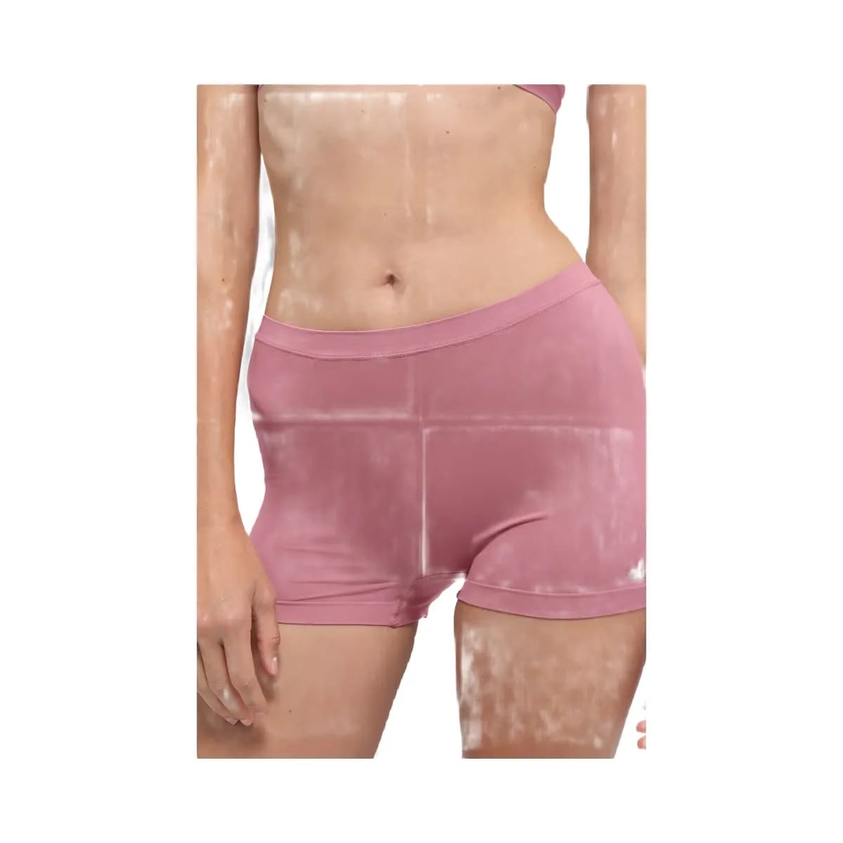 Alo Women's Sheer Glow Boyshort - Pink Wild Rose
