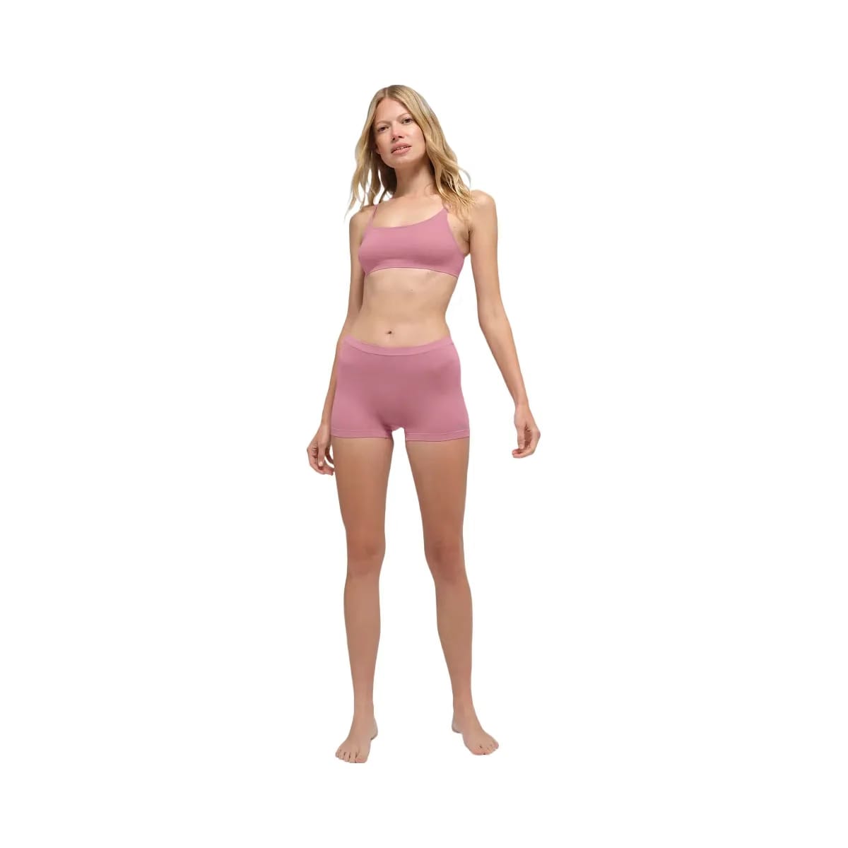 Alo Women's Sheer Glow Boyshort - Pink Wild Rose